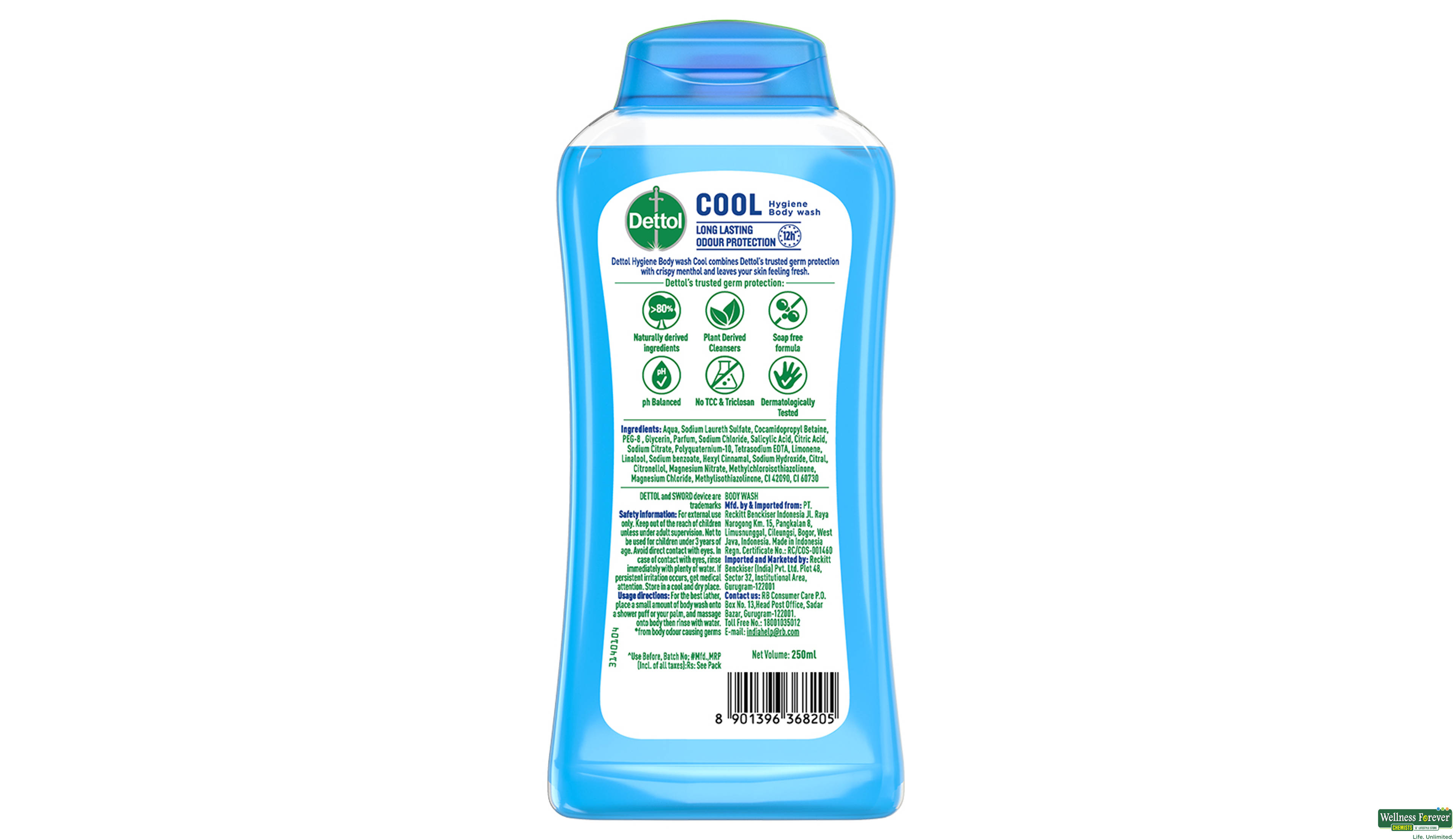 DETTOL IN BW COOL 250ML- 3, 250ML, 