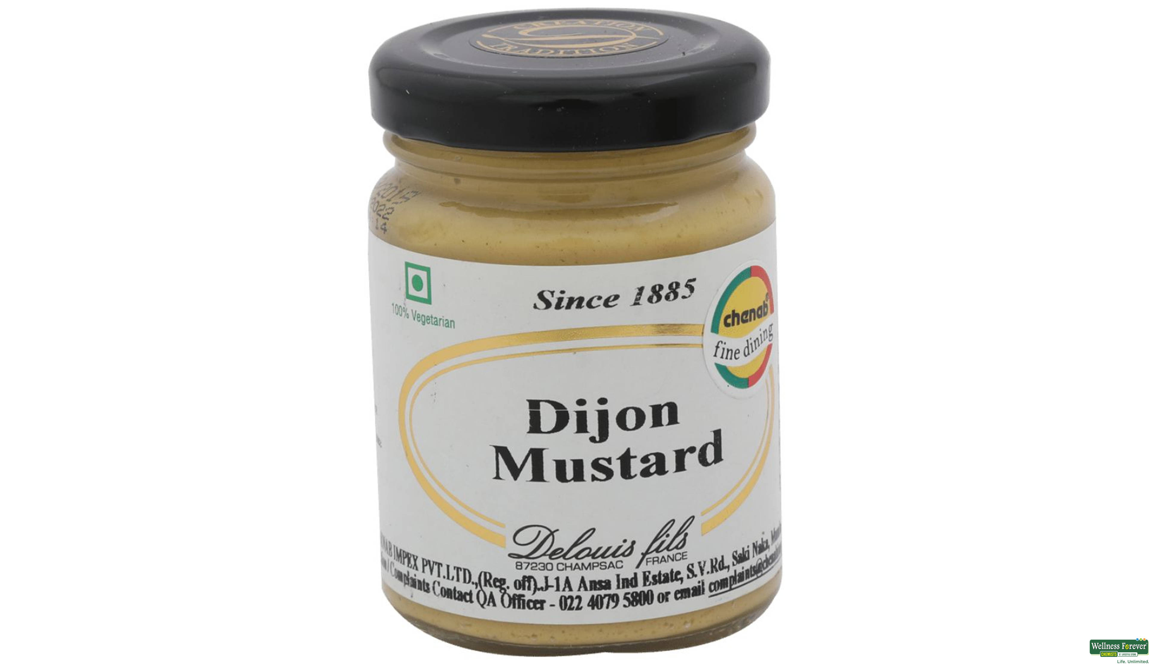 DELOUIS STRONG DIJON MUSTARD 100GM- 1, 100GM, 