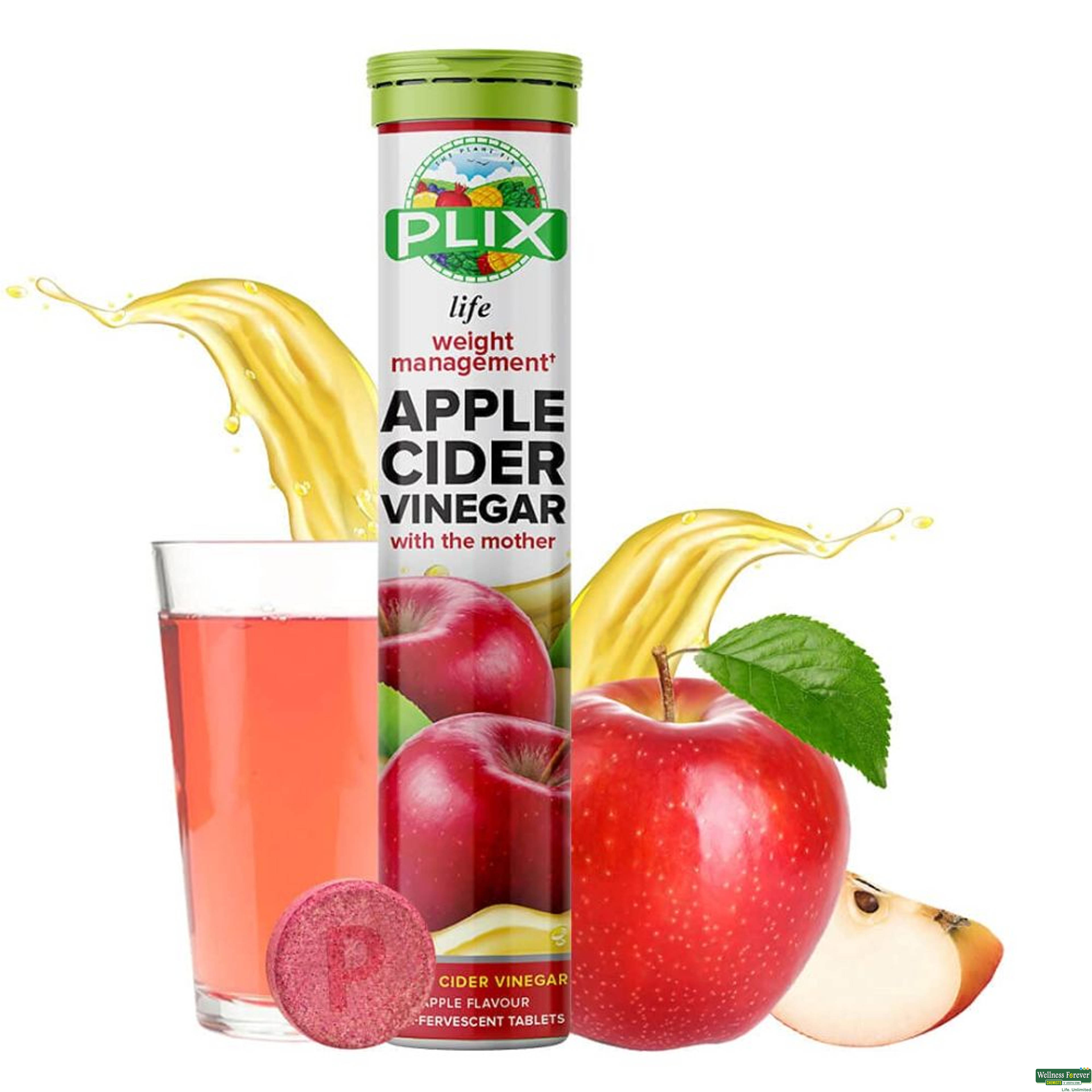 Plix Apple Cider Vinegar Effer 15 Tablets-image