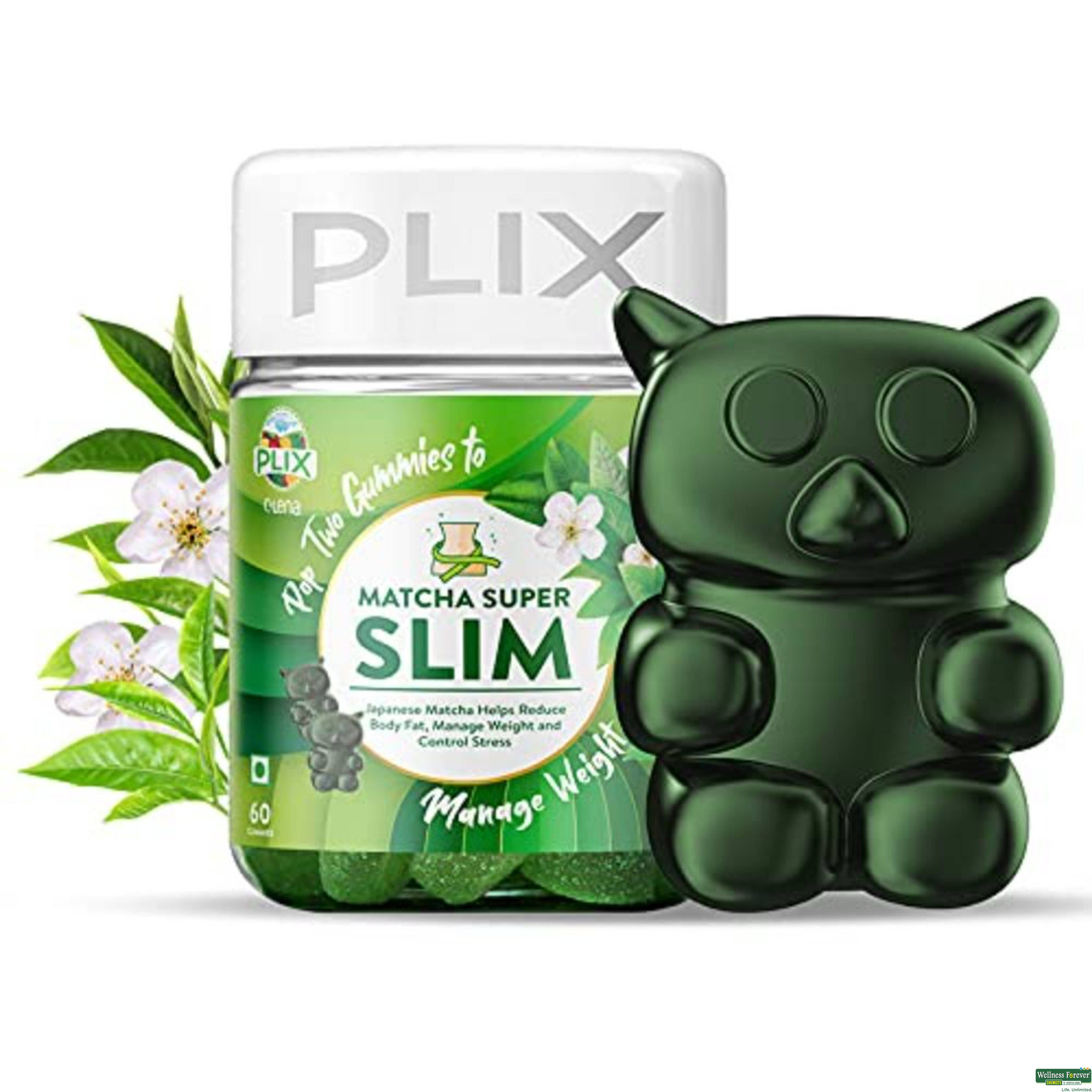 Plix Matcha Slim Gummies, 60 gummies-image