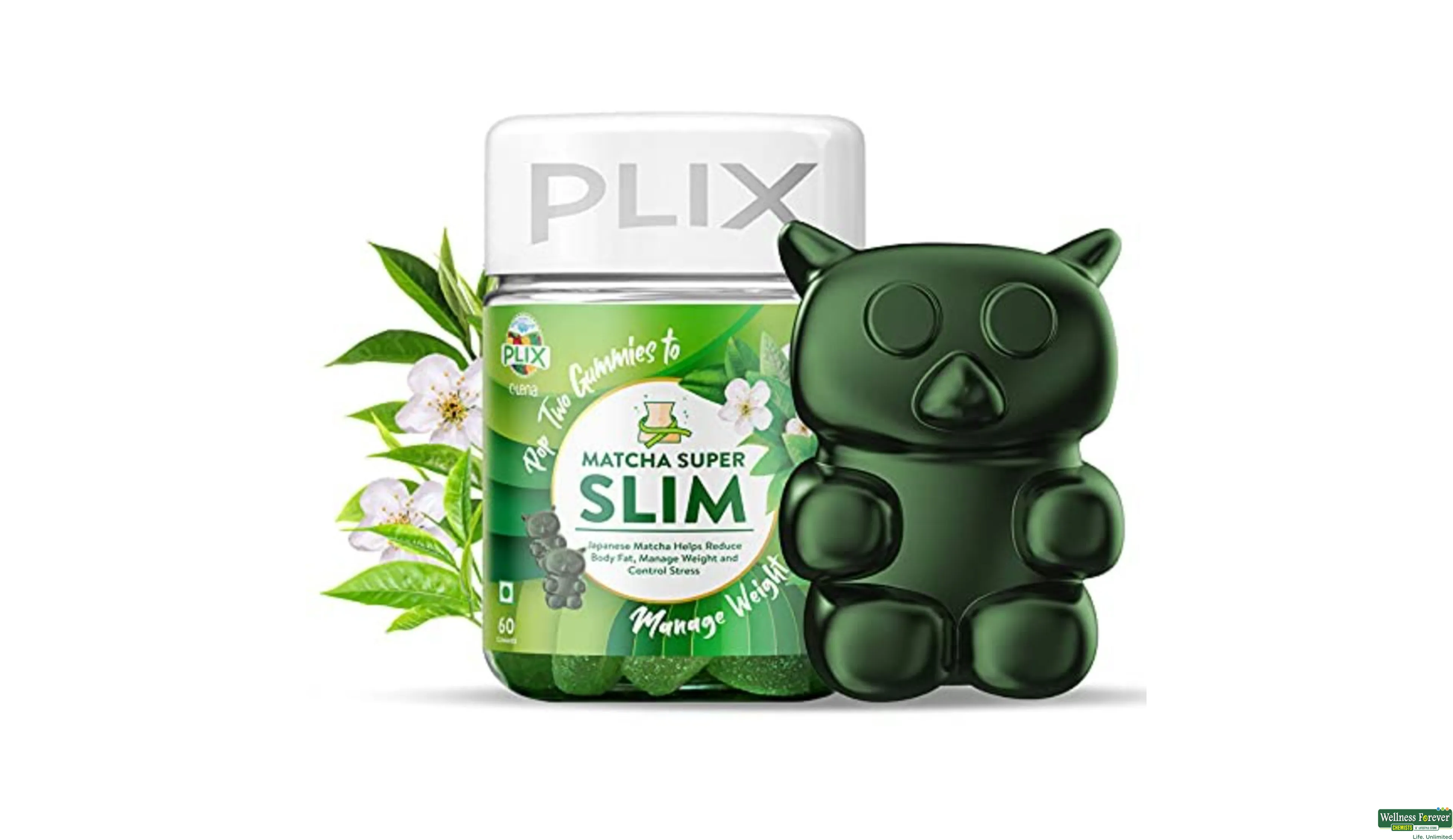 Buy Plix Matcha Slim Gummies, 60 gummies Online at Best Prices