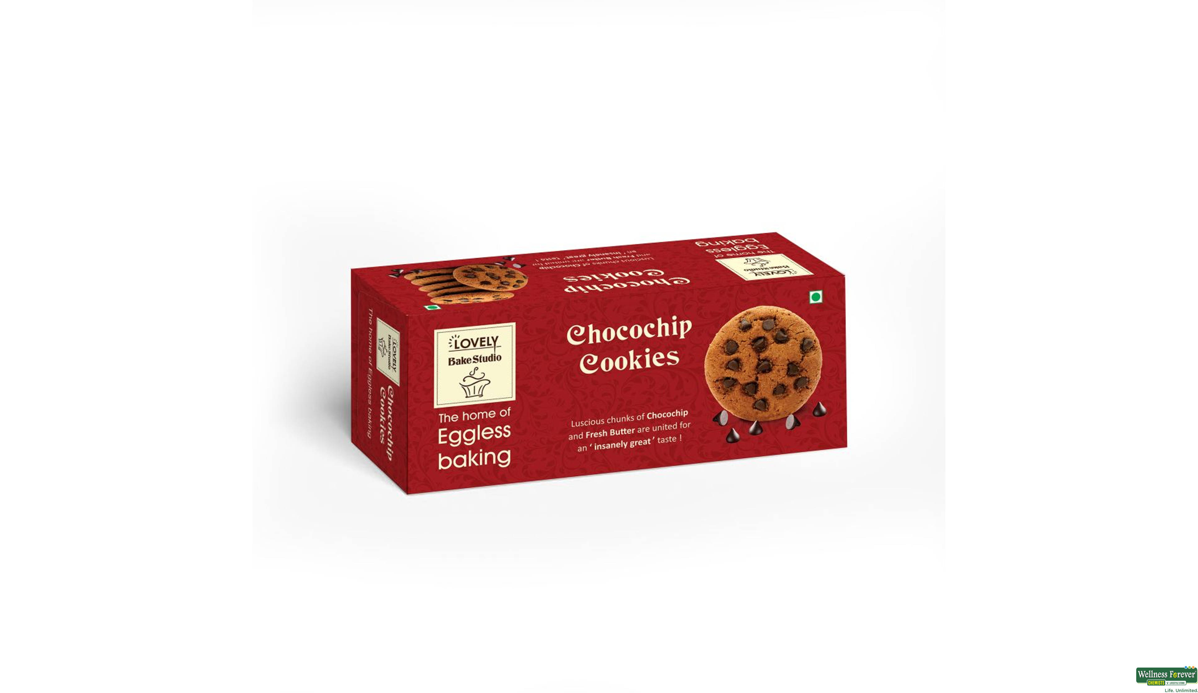 LOVELY BAKE CHOCOCHIP COOKIES 75GM- 1, 75GM, 