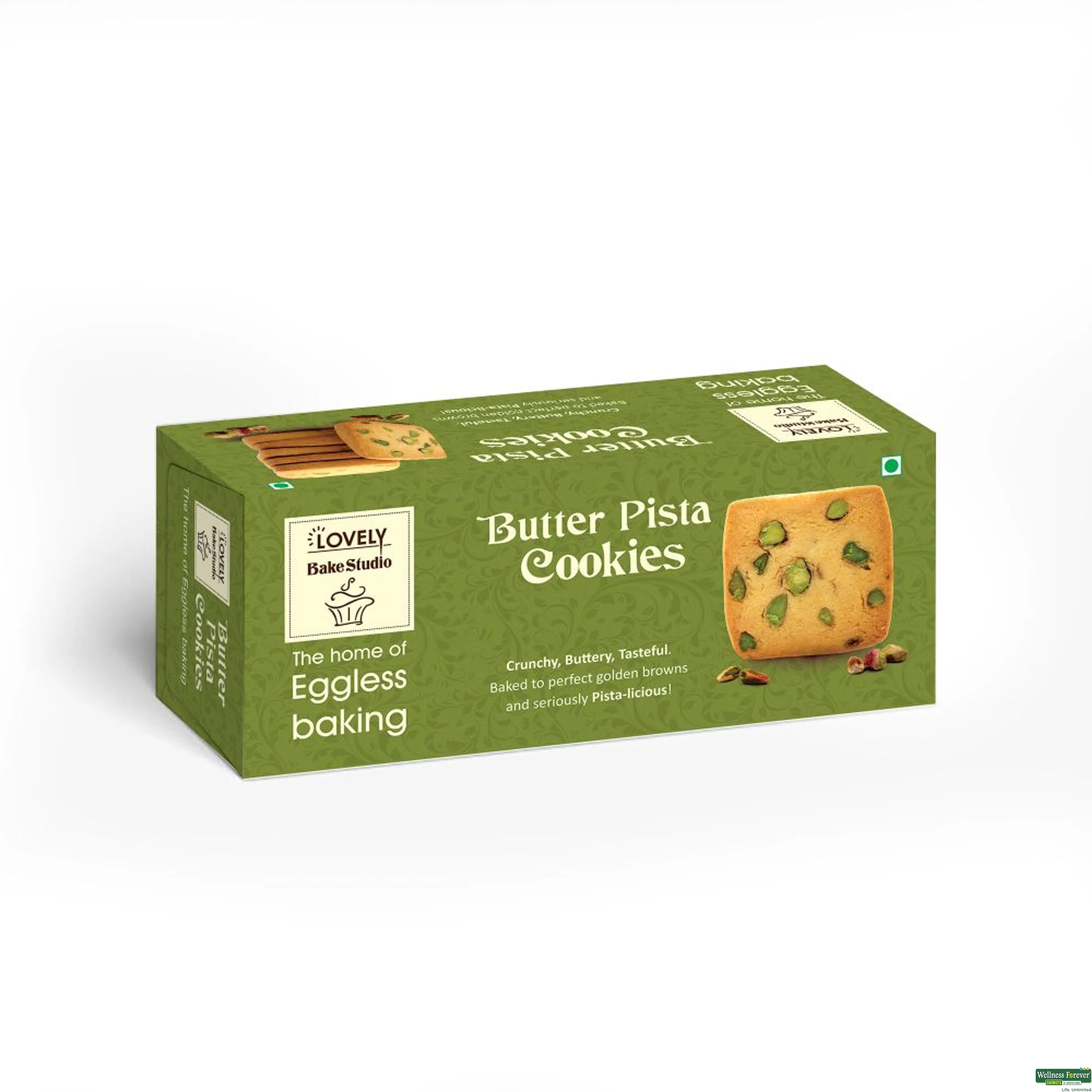 LOVELY BAKE BUTTER PISTA COOKIES 75GM-image