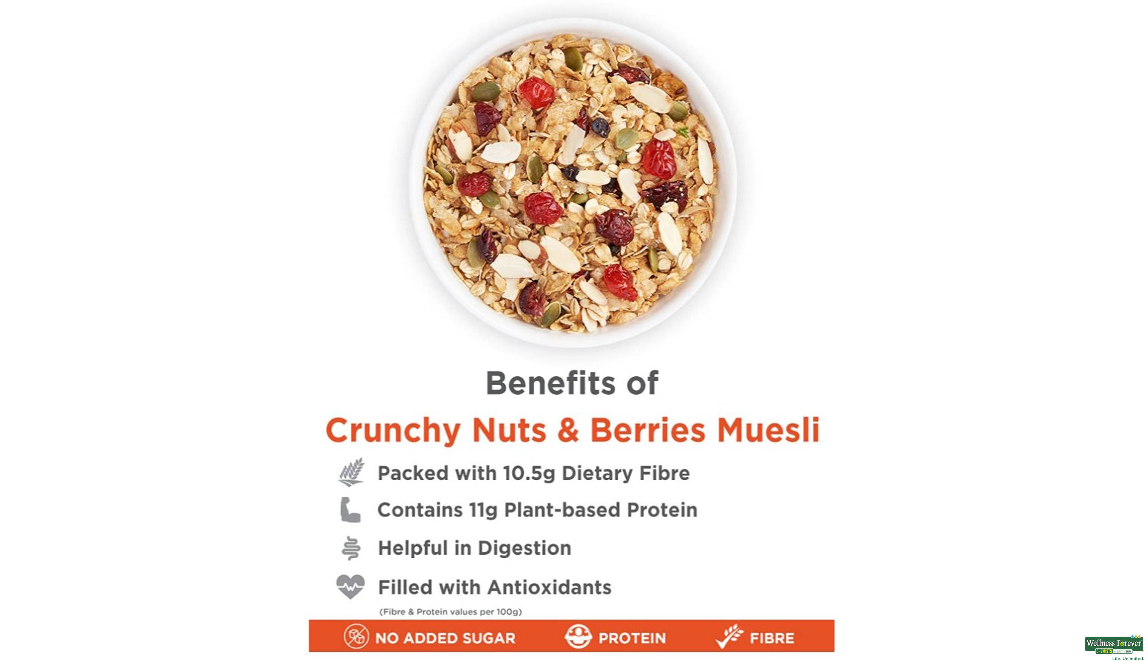 TRUE E MUESLI BERR/ALMD/CRAN 1KG- 5, 1KG, null