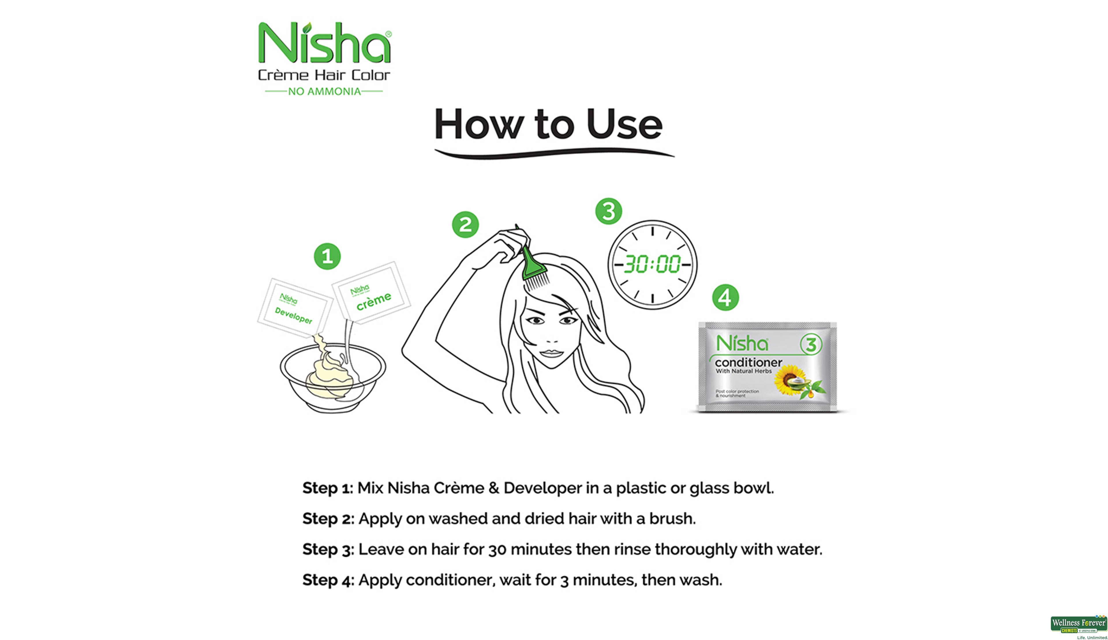 NISHA CREME POUCH NATURAL BLACK 1.0 40GM- 5, 40GM, 