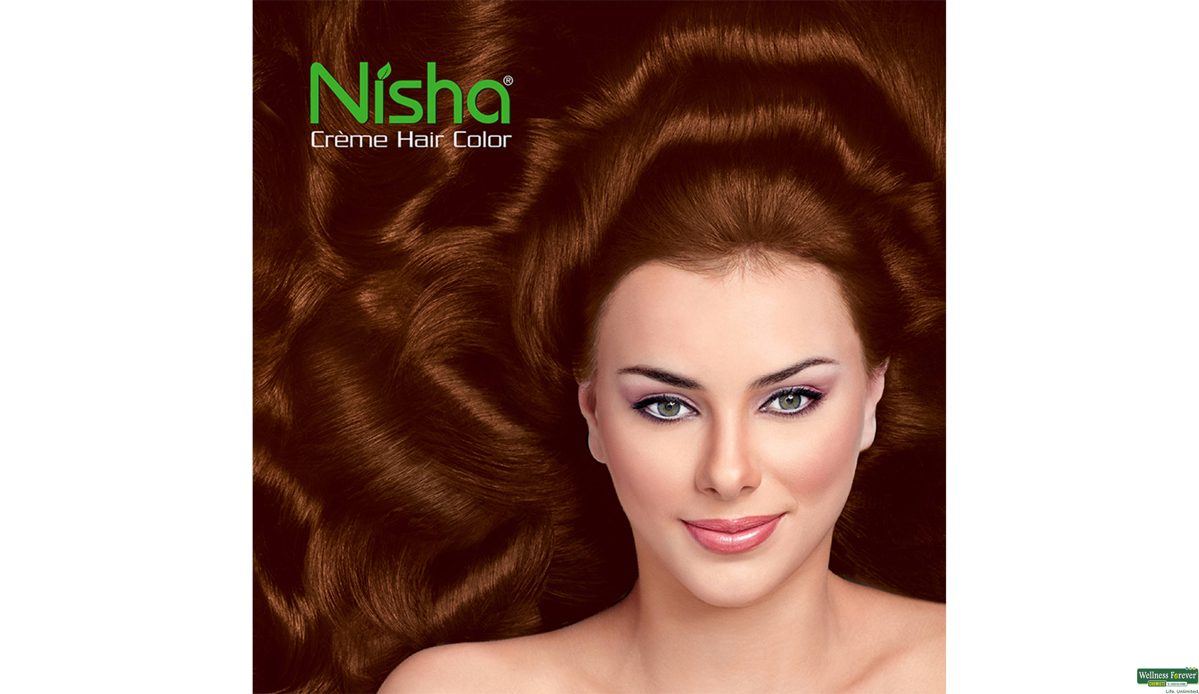 NISHA CREME COLOR BOX NATURAL BROWN 4.0 138GM- 3, 138GM, 
