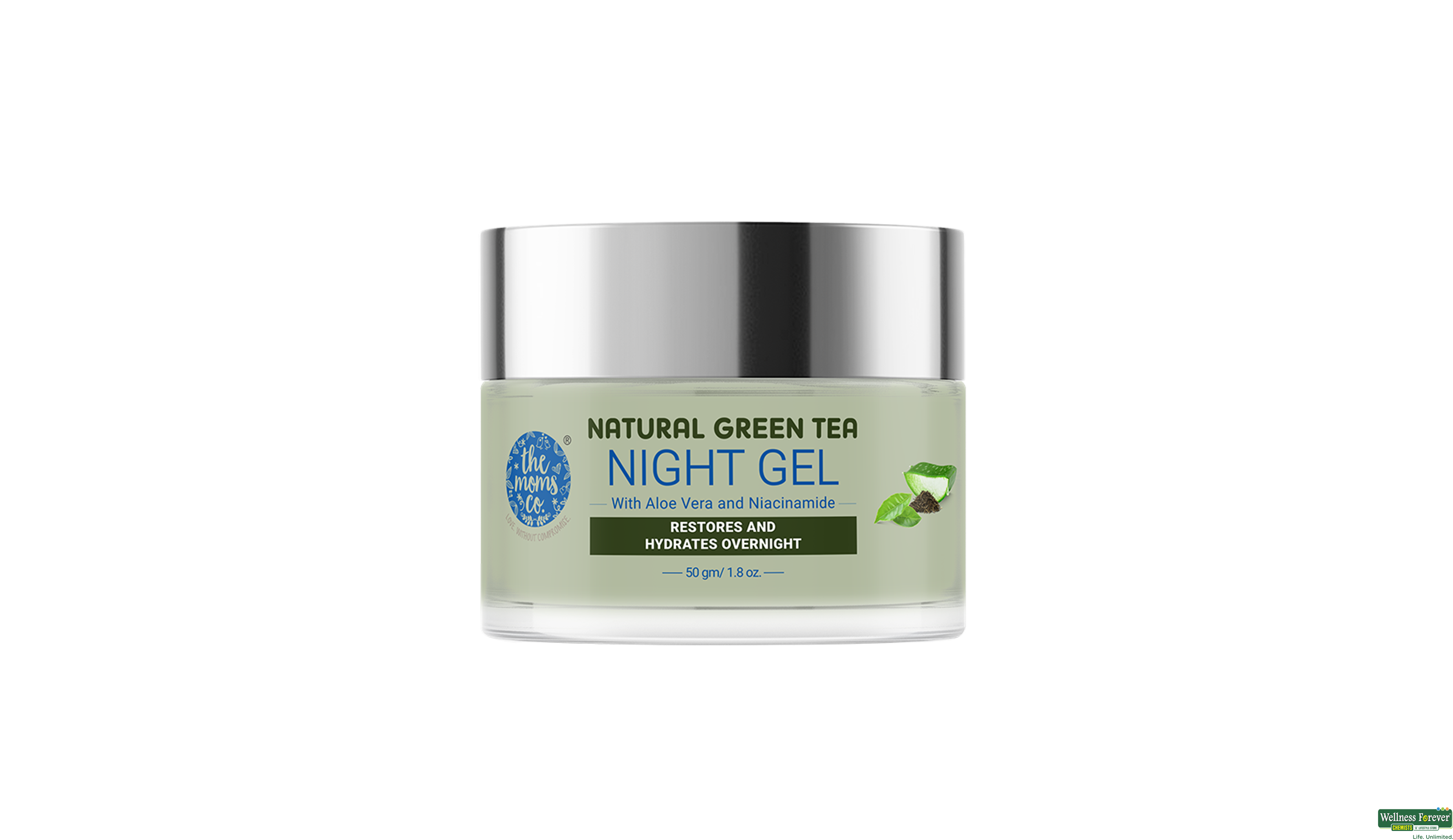 NATURAL GREEN TEA NIGHT GEL 50GM- 1, 50GM, 