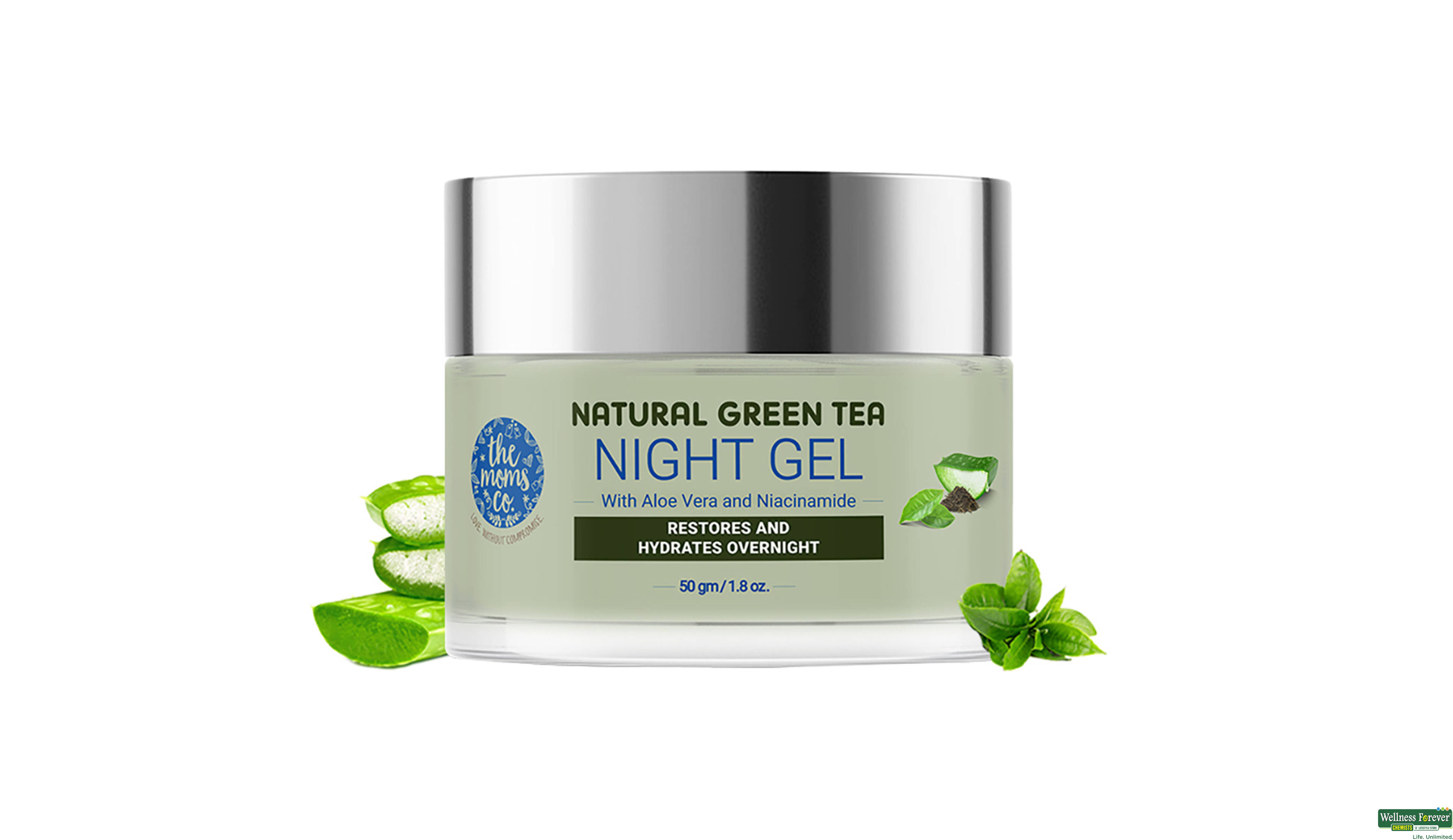 NATURAL GREEN TEA NIGHT GEL 50GM- 2, 50GM, 