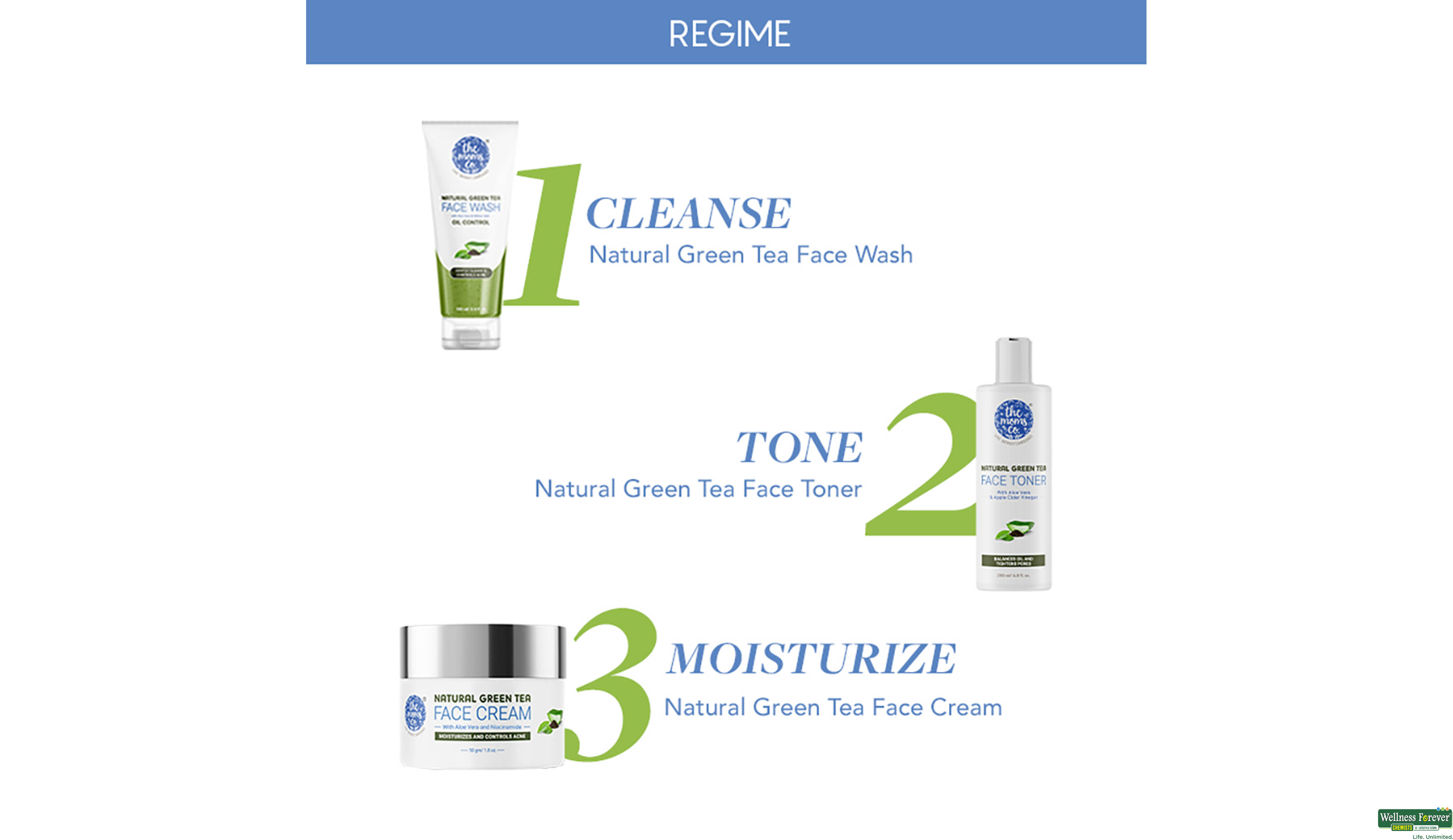 NATURAL GREEN TEA FACE CREAM 50GM- 6, 50GM, 