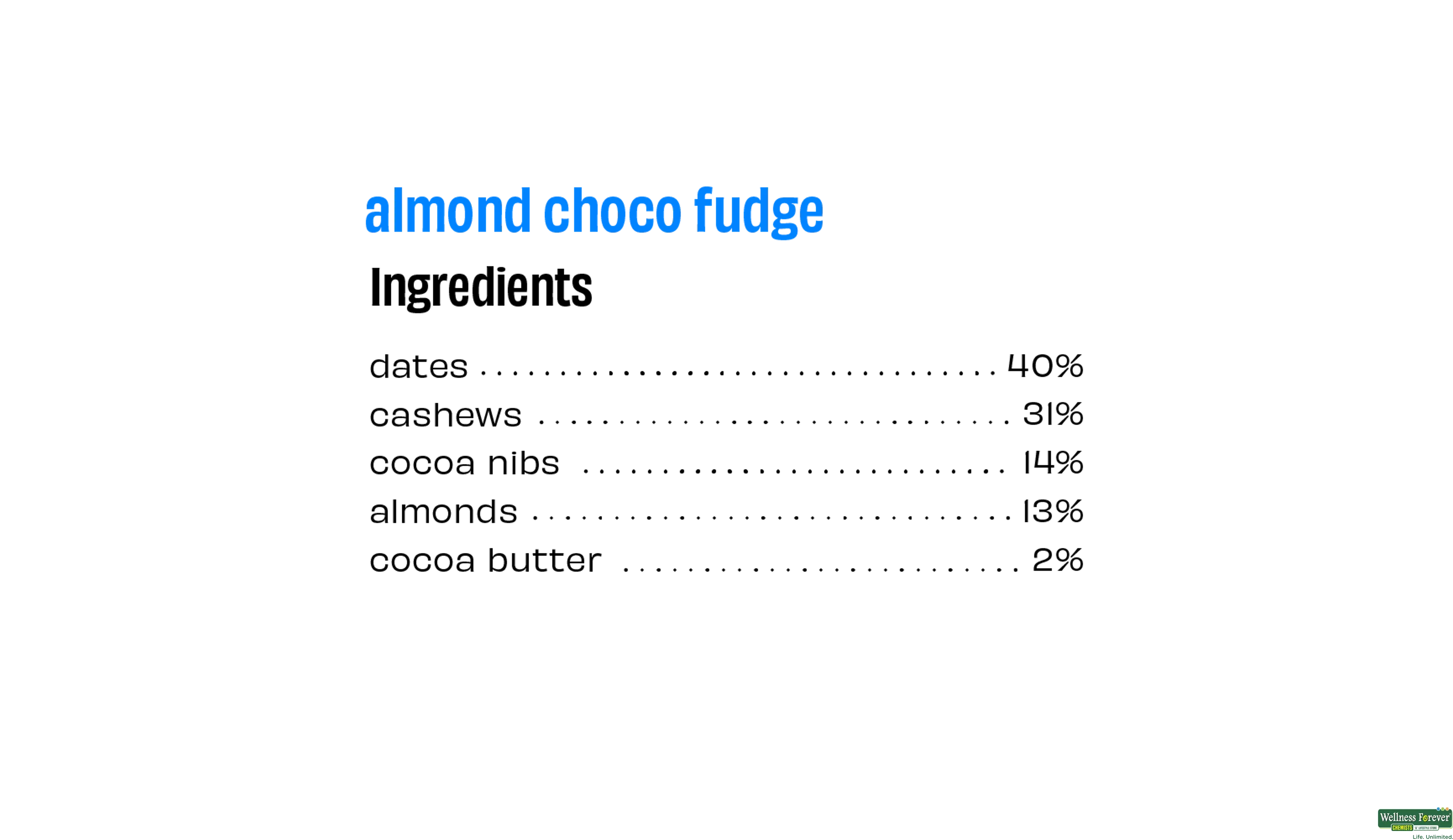 THE WHOLE T E BARALMOND CHOCO FUDGE 40GM- 5, 40GM, null