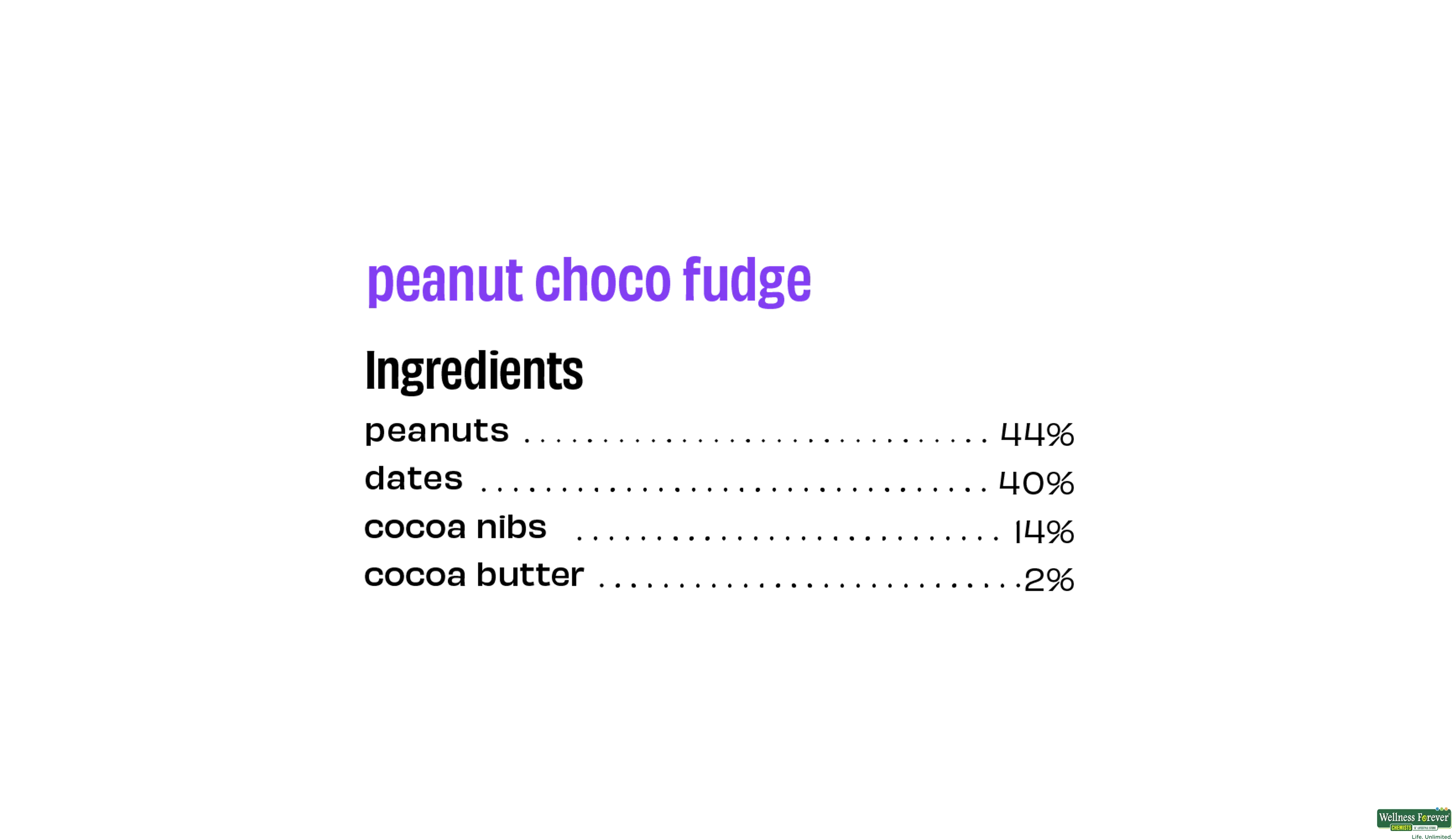 THE WHOLE T E BAR PEANUT COCOA FUDGE 40GM- 3, 40GM, null