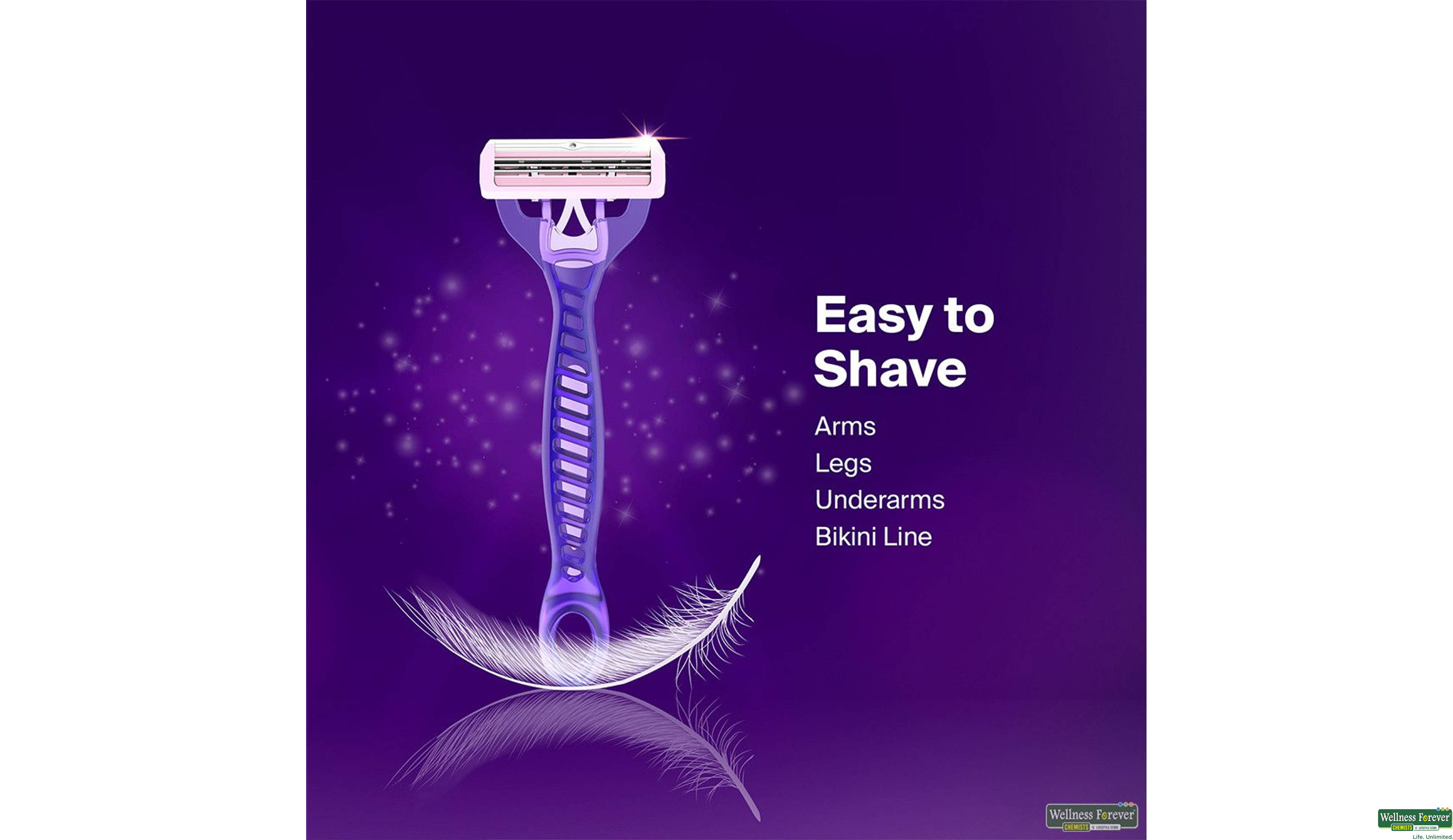 BOMBAY SHAVING DISPOSABLE RAZOR FOR WOMEN SWISH SWIPE FLEX 1PC- 5, 1PC, 