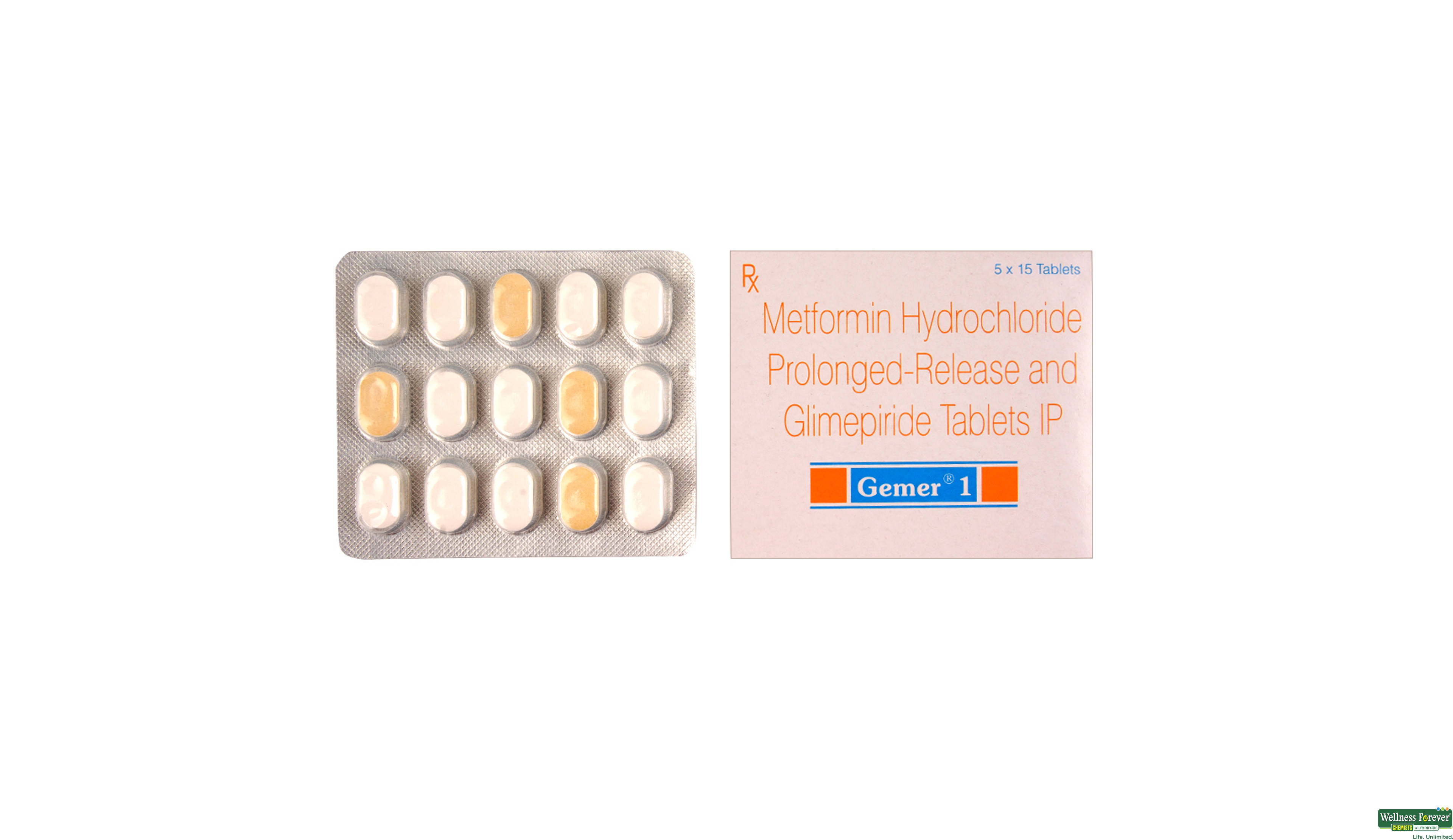 GEMER 1MG 15TAB- 1, 15TAB, •Balances Blood Sugar: Keeps your blood sugar level steady throughout the day.

•Boosts Energy Levels: By managing blood sugar, it helps maintain your energy throughout the day.

•Supports Overall Health: Helps in managing blood sugar levels, reducing the risk of diabetes-related complications.