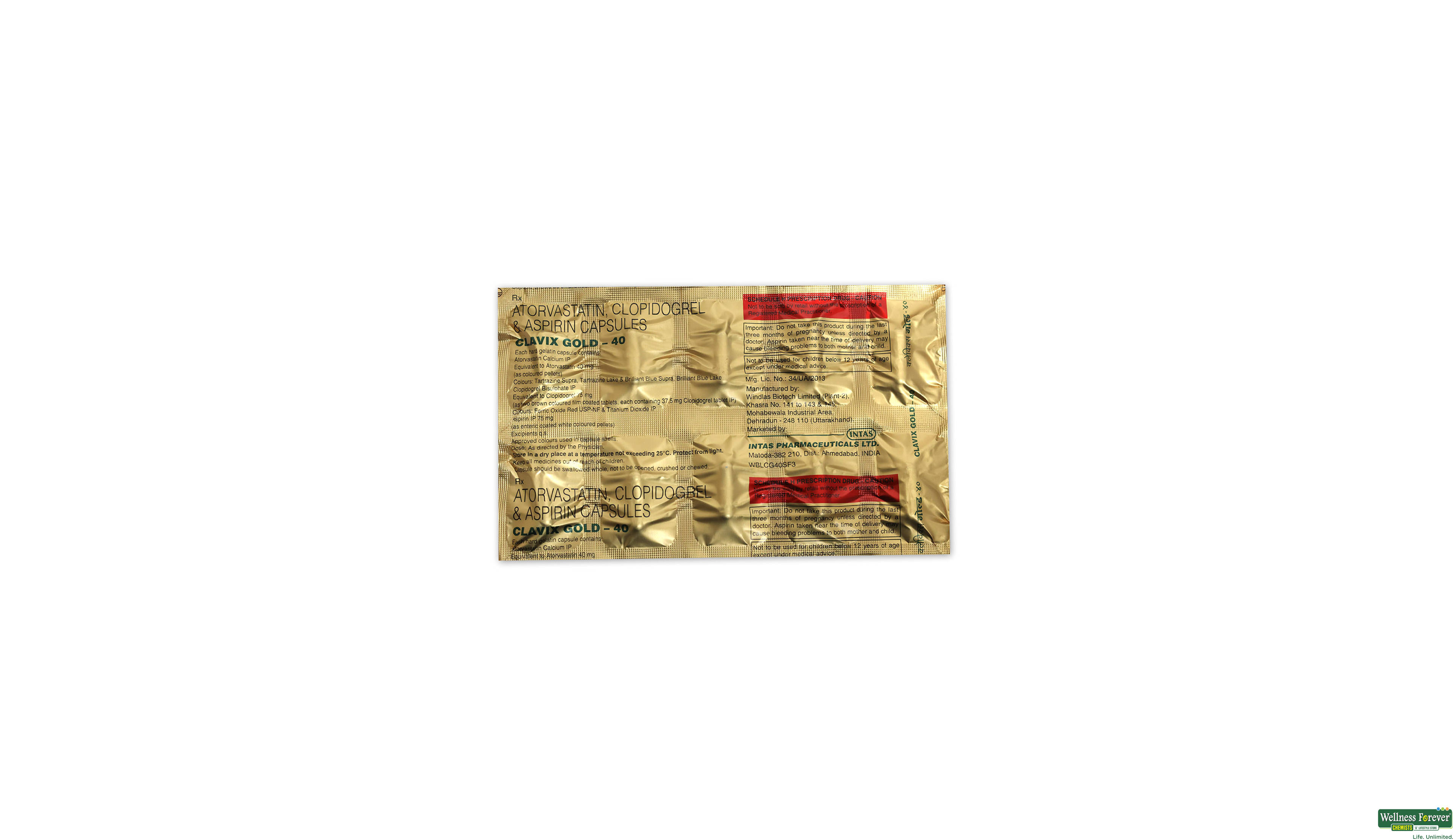 CLAVIX GOLD 40MG 10CAP- 1, 10CAP, 