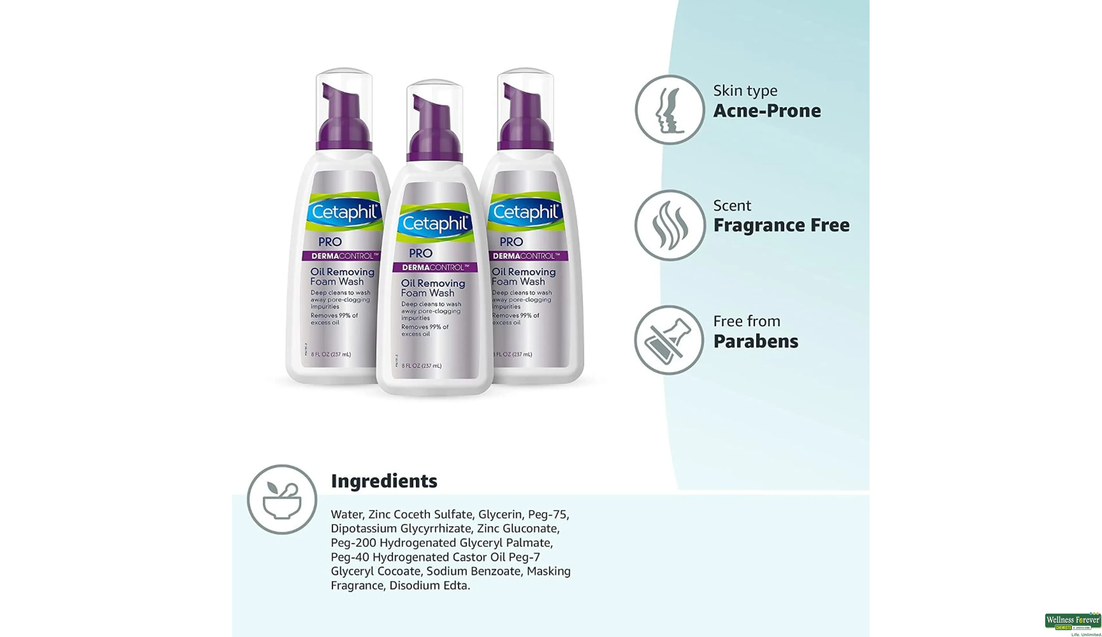 Cetaphil dermacontrol oil store control foam wash