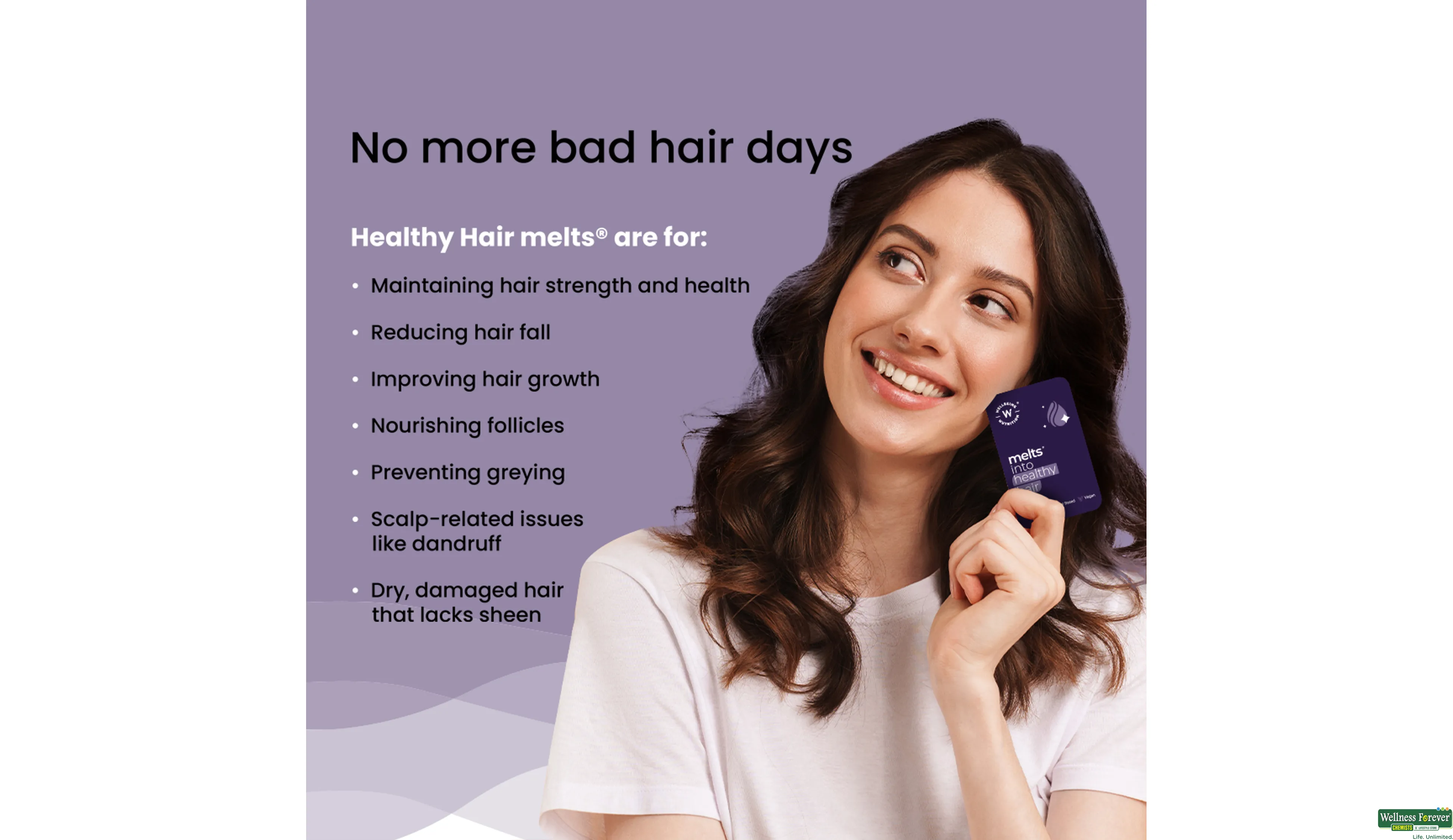 WELLBEING HEALTHY HAIR 30MELTS- 6, 30PC, null