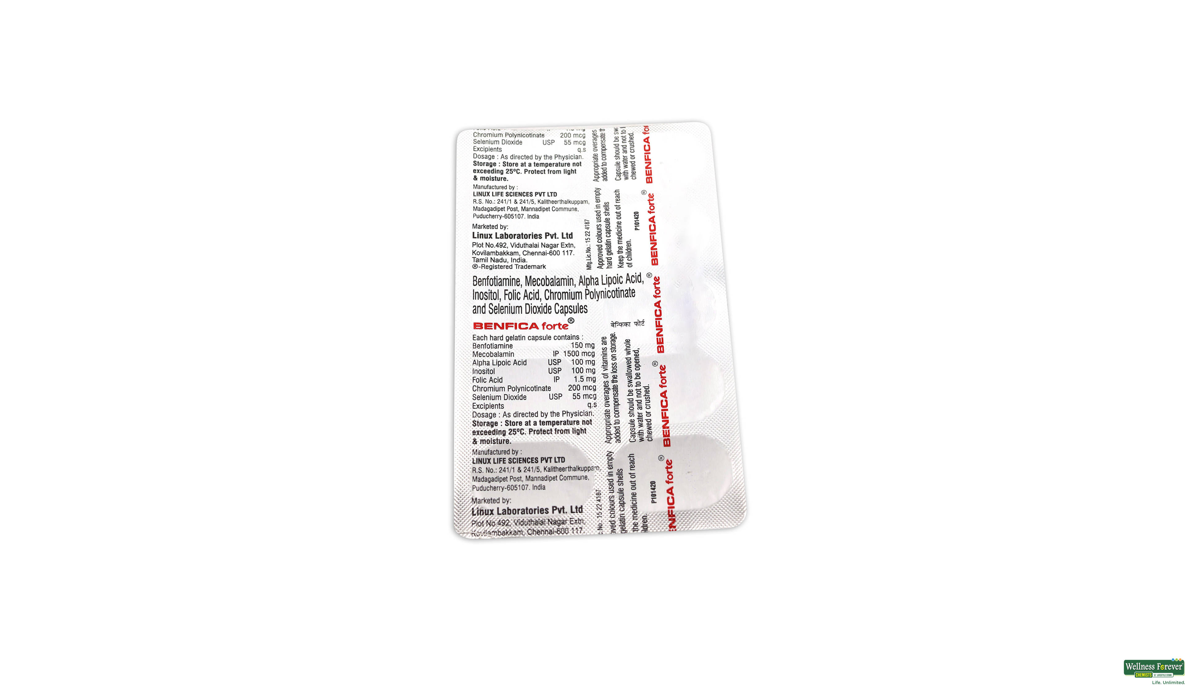 BENFICA FORTE 10CAP- 1, 10TAB, 