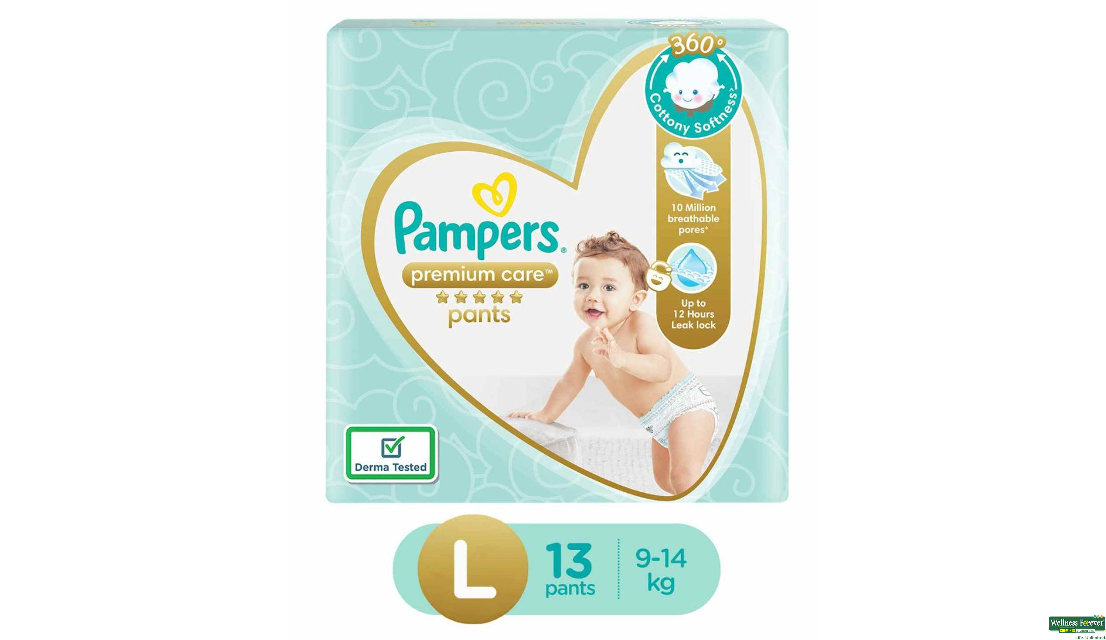 PAMP DIAP PREMIUM CARE PANTS L 13PC- 1, 13PC, 