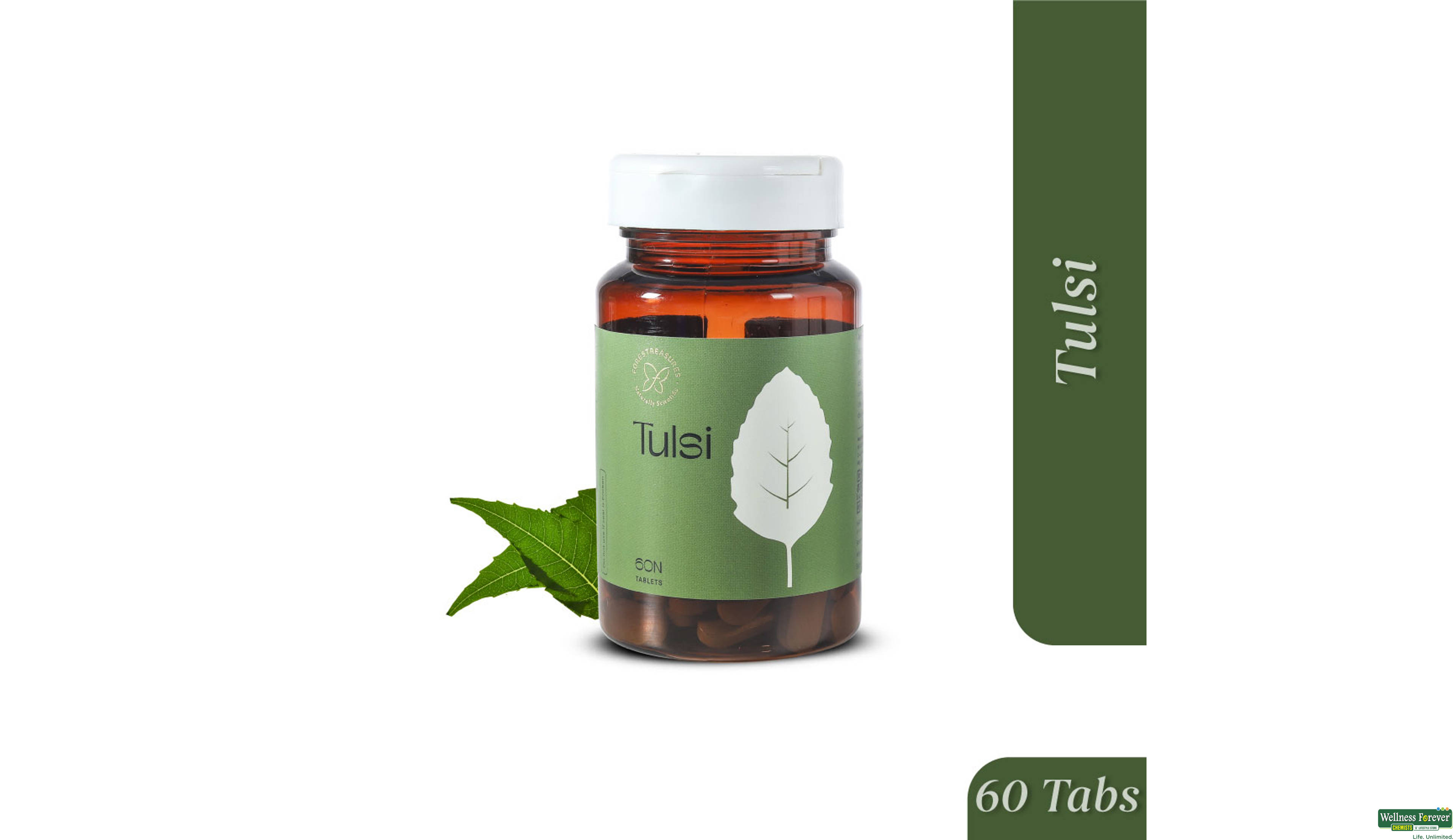 FORESTREASURES TULSI 60TAB- 1, 60TAB, 