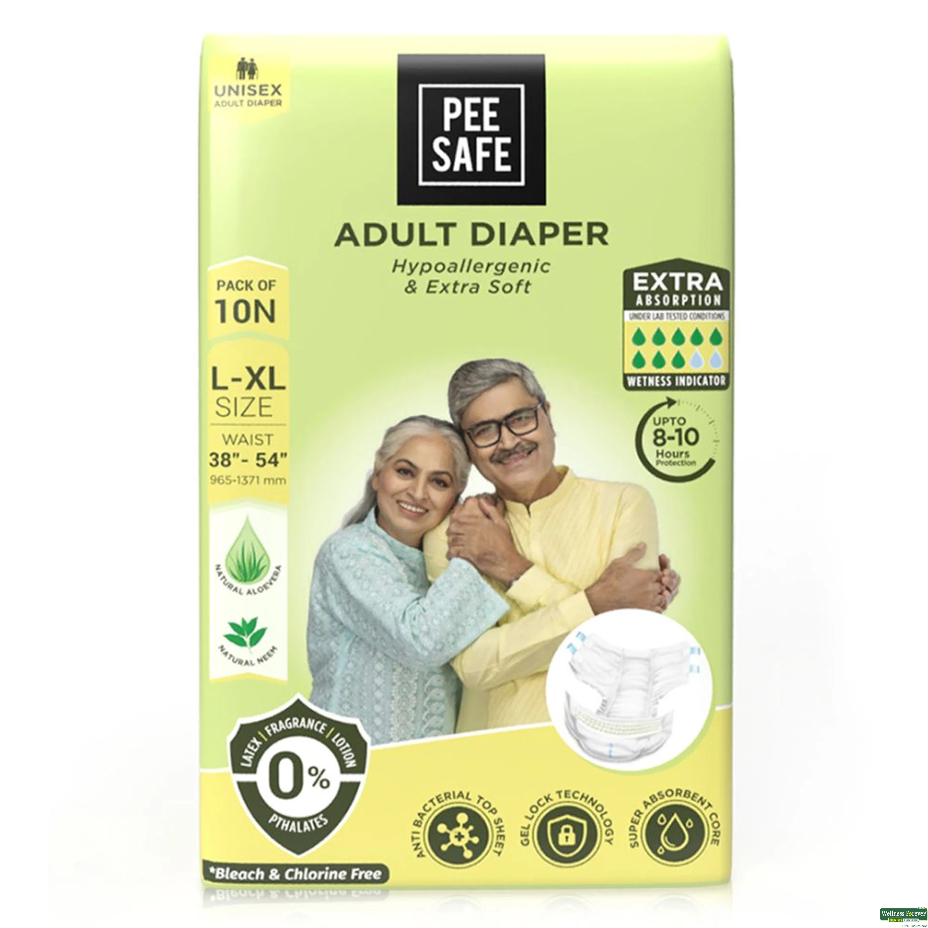 PEE SAFE ADULT DIAPER (L) 10PC-image