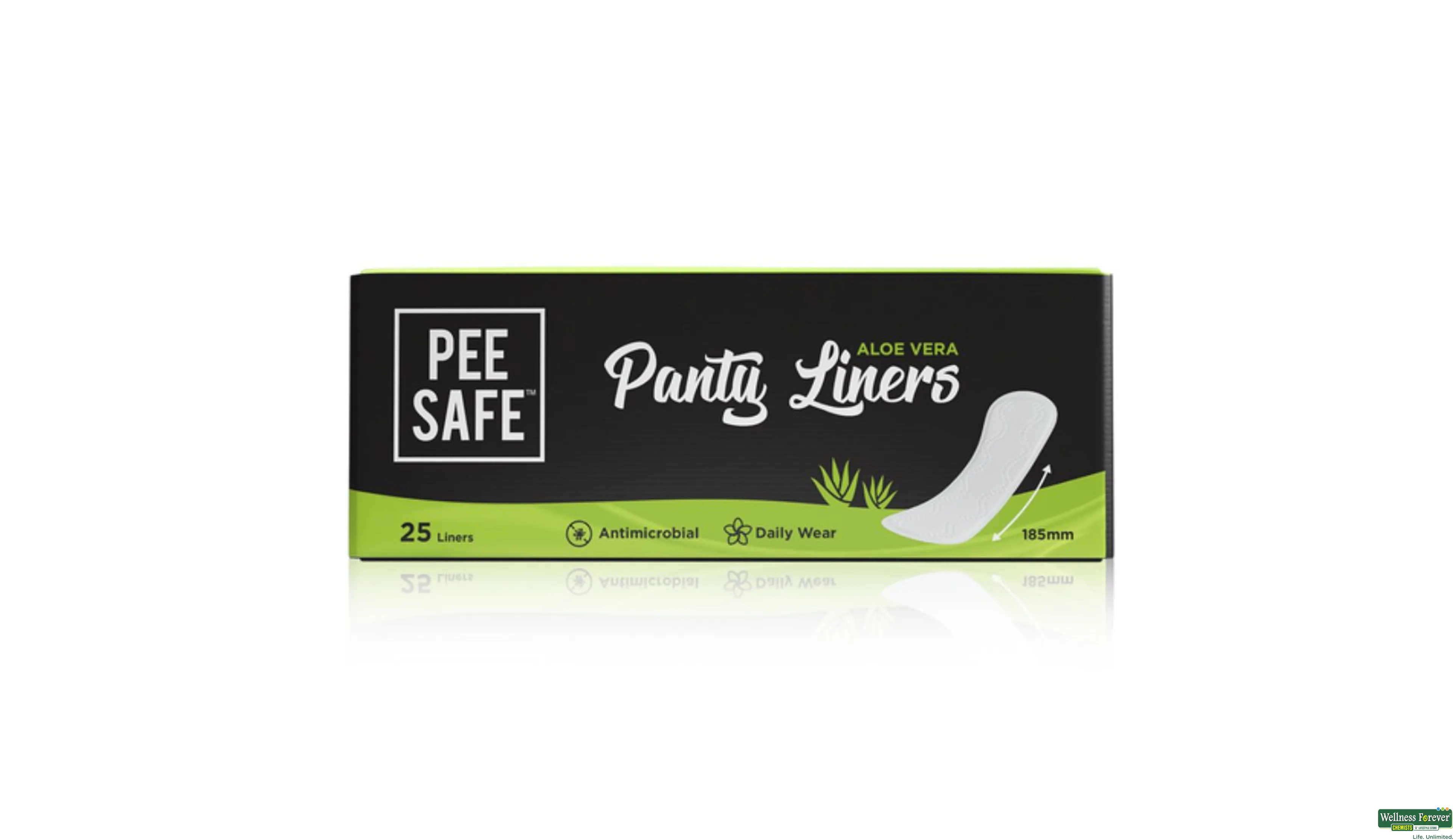 PEESAFE PANTY LINER ALOEVERA PACK 20PC- 2, 48GM, 