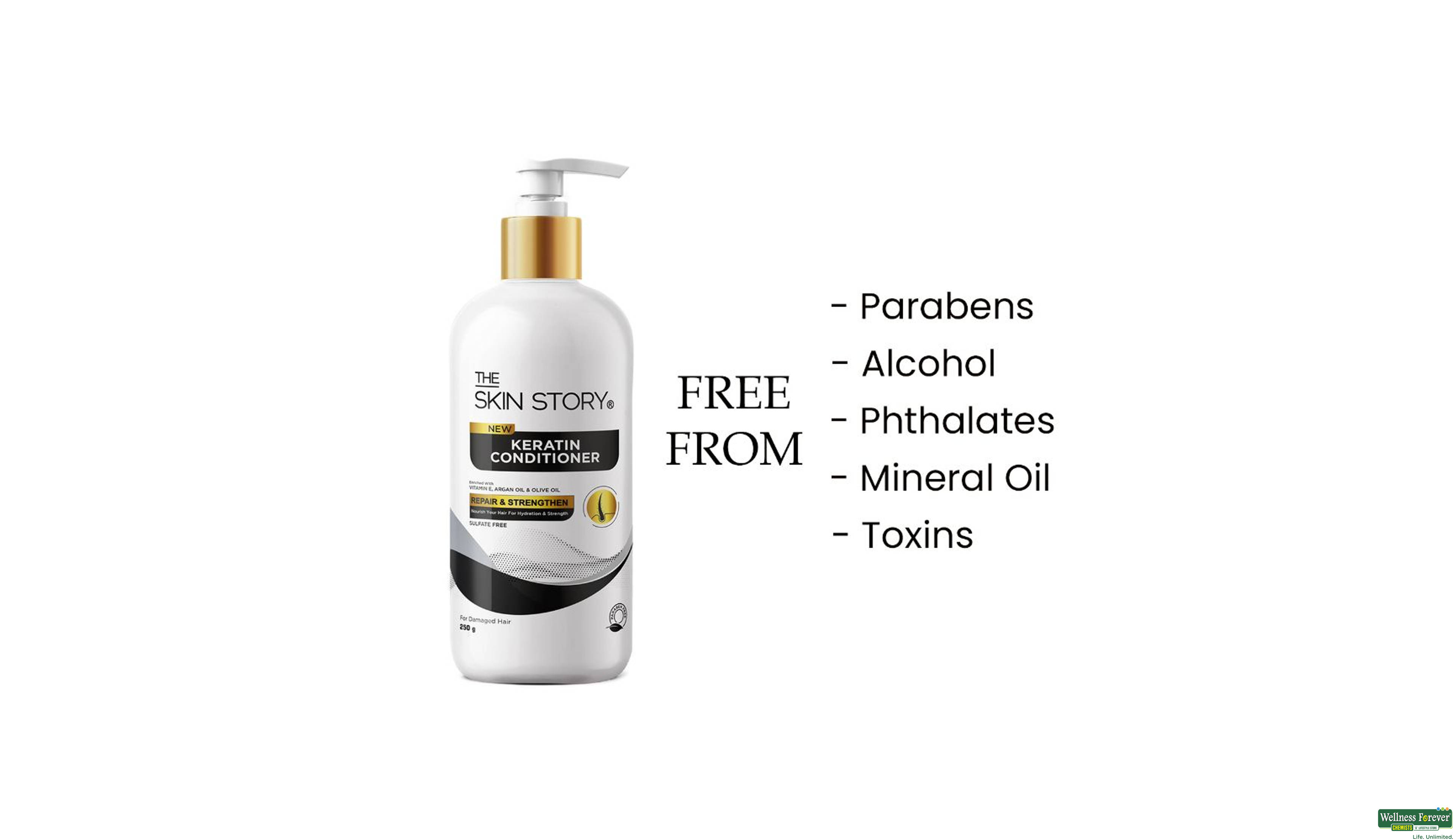 THE SKIN STORY KERATIN CONDITIONER FOR DAMAGMED HAIR 250GM- 8, 250ML, 