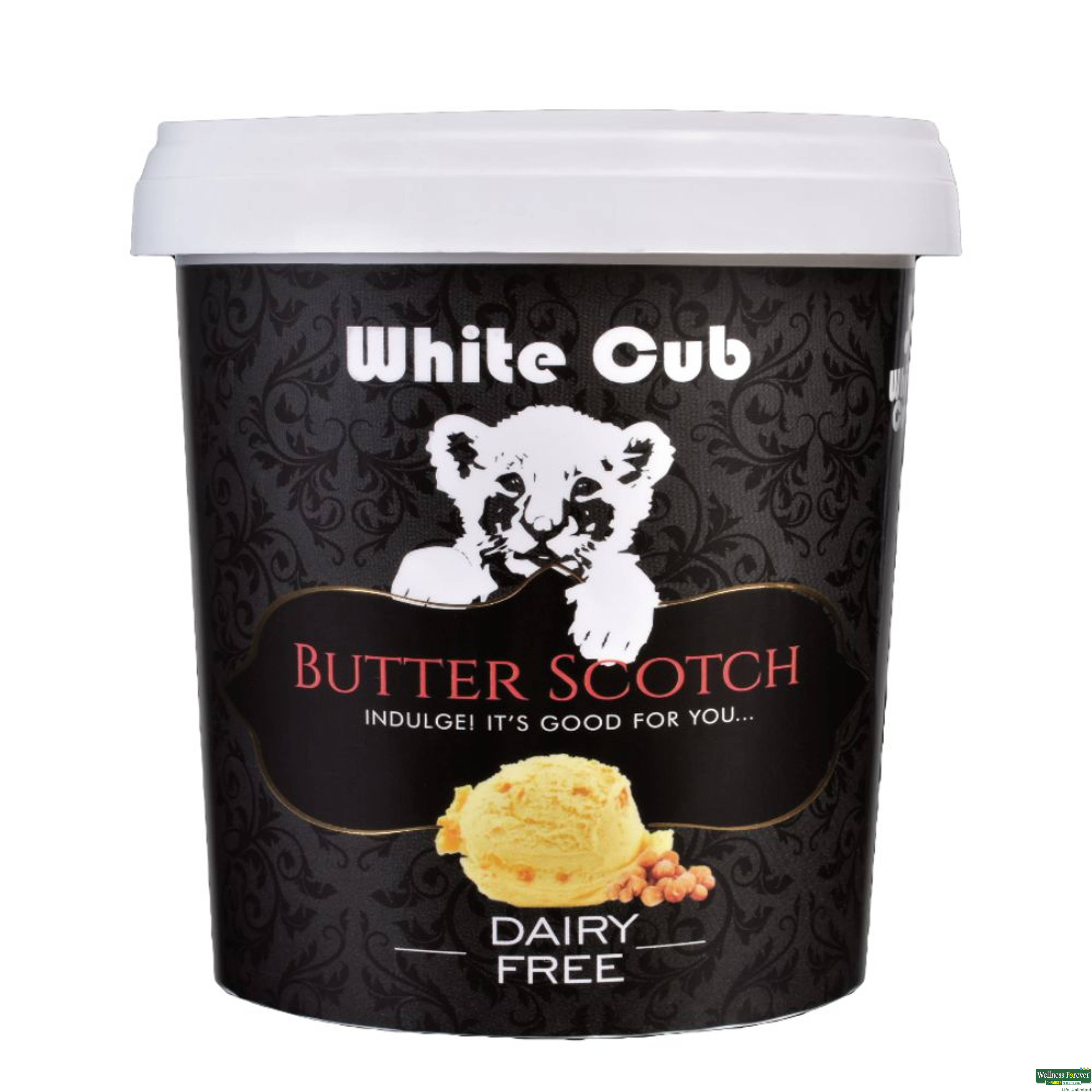 White Cub Ice cream, Butterscotch, 125 ml-image