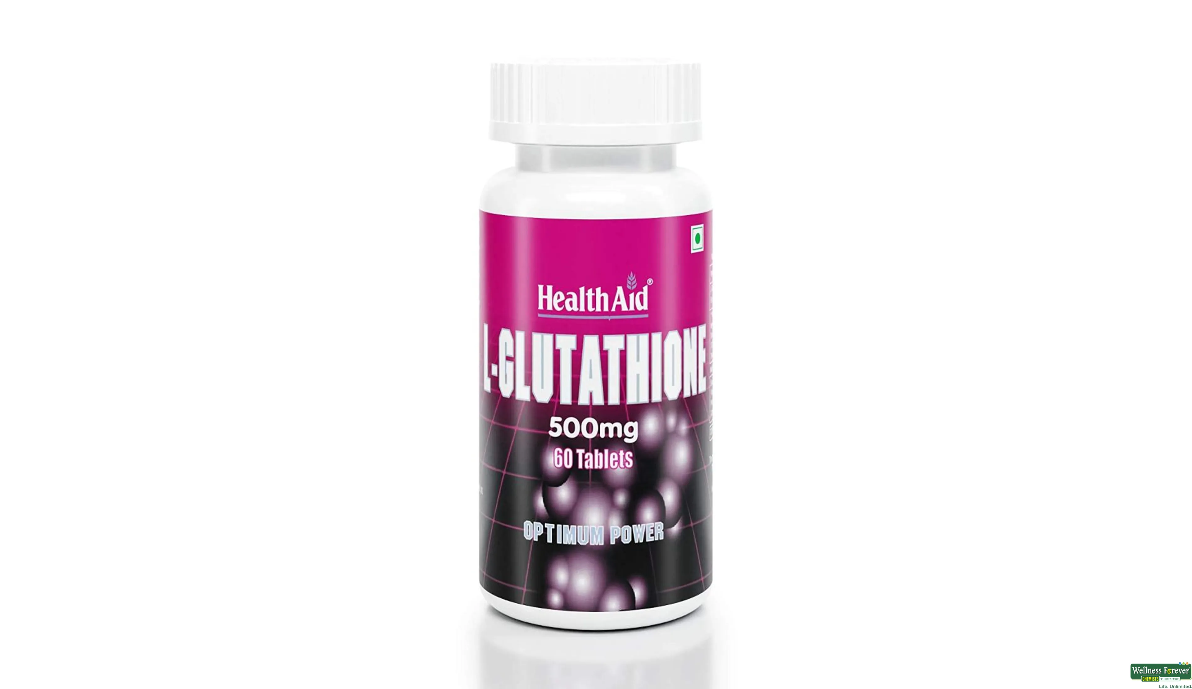 HEALTH AID L-GLUTATHIONE 500MG 60TAB- 1, 60GM, 