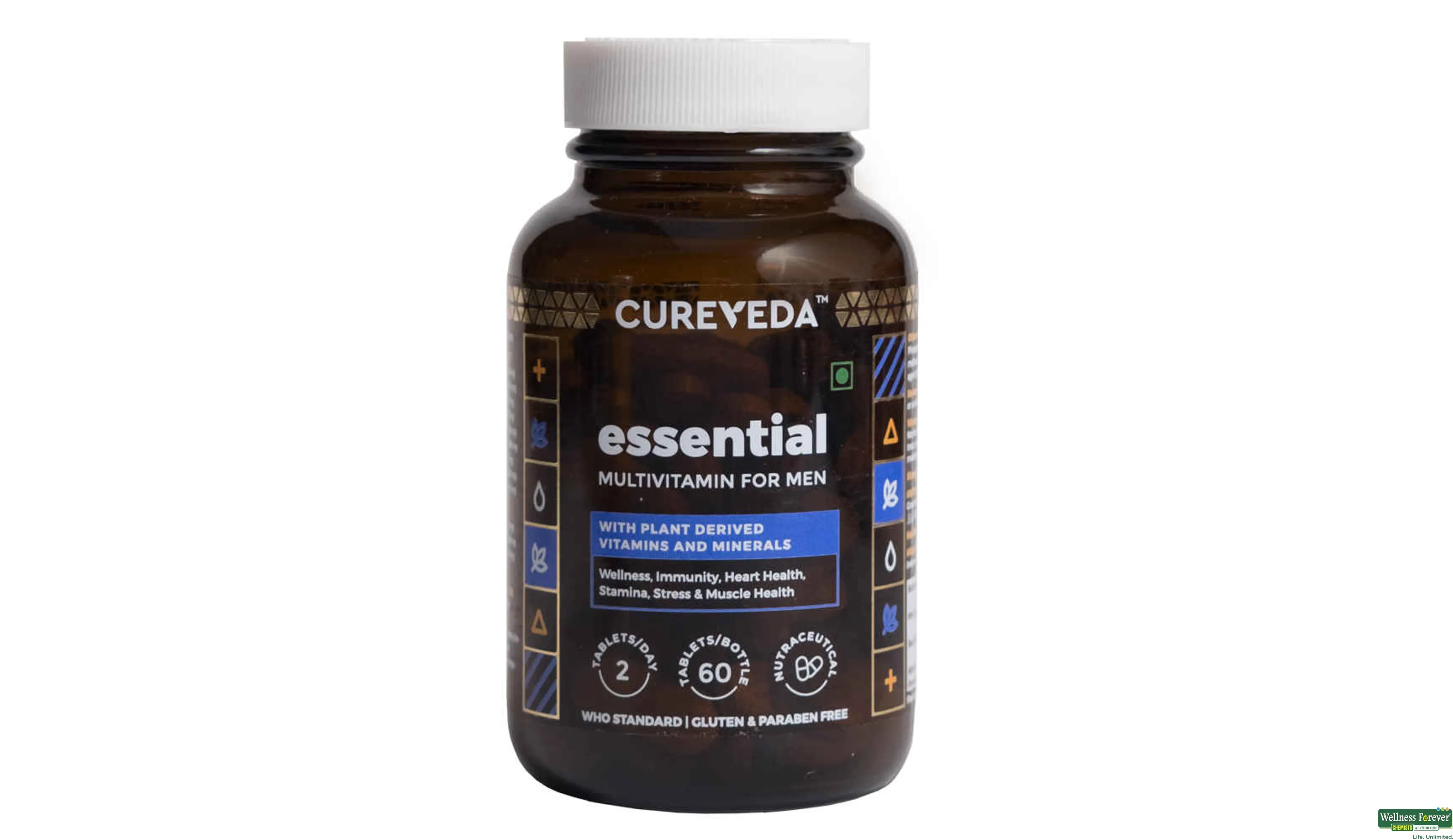 CUREVEDA MULTIVITAMIN MEN 60TAB- 1, 400GM, 