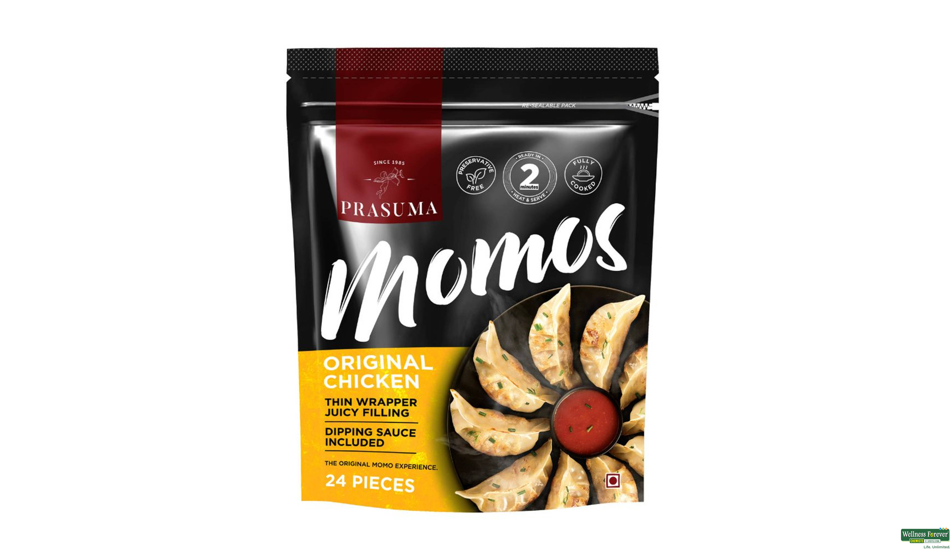 PRASUMA MOMOS ORIGINAL CHICKEN 24PC- 1, 24PC, null