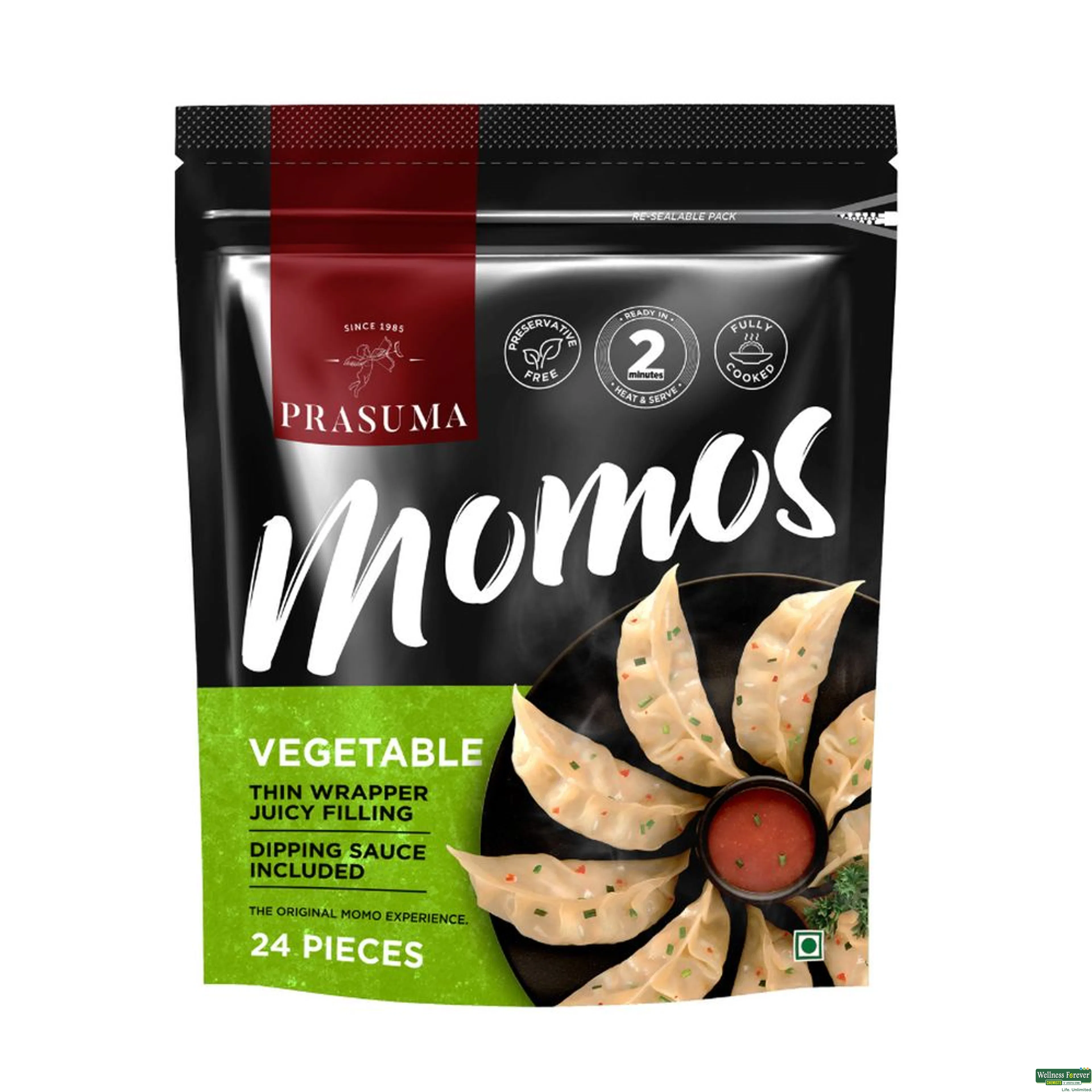 PRASUMA MOMOS VEGETABLE 24PC-image