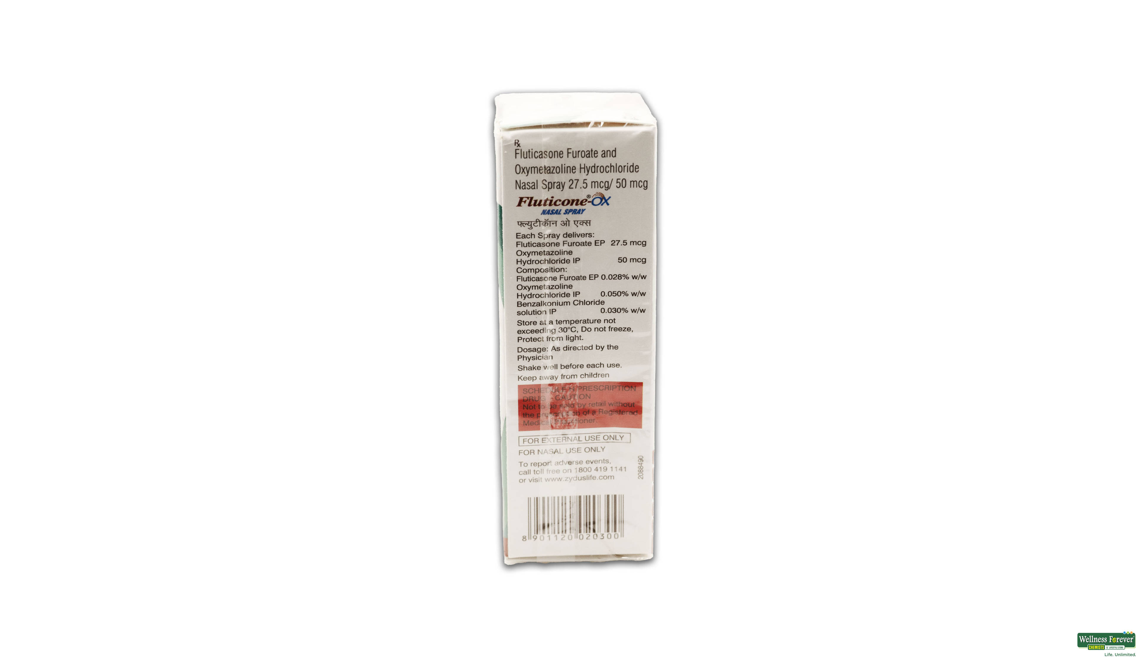 FLUTICONE OX N/SPRAY- 3, 7GM, 