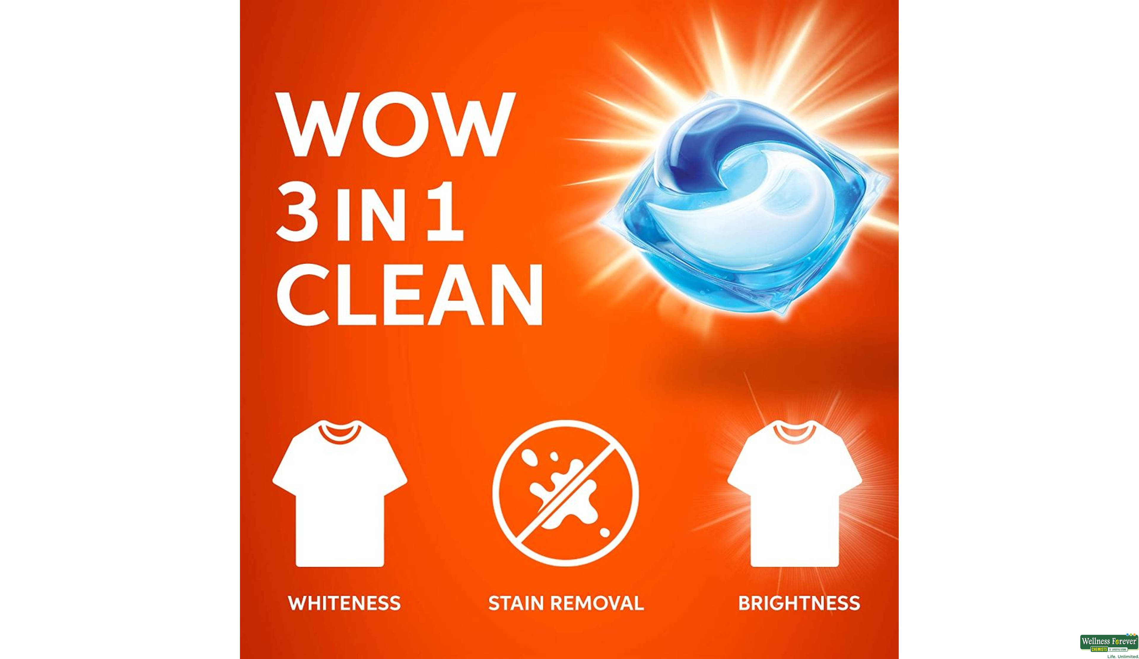 TIDE MATIC 3IN1 PODS LIQUID DETERGENT 18PC- 2, 18PC, 