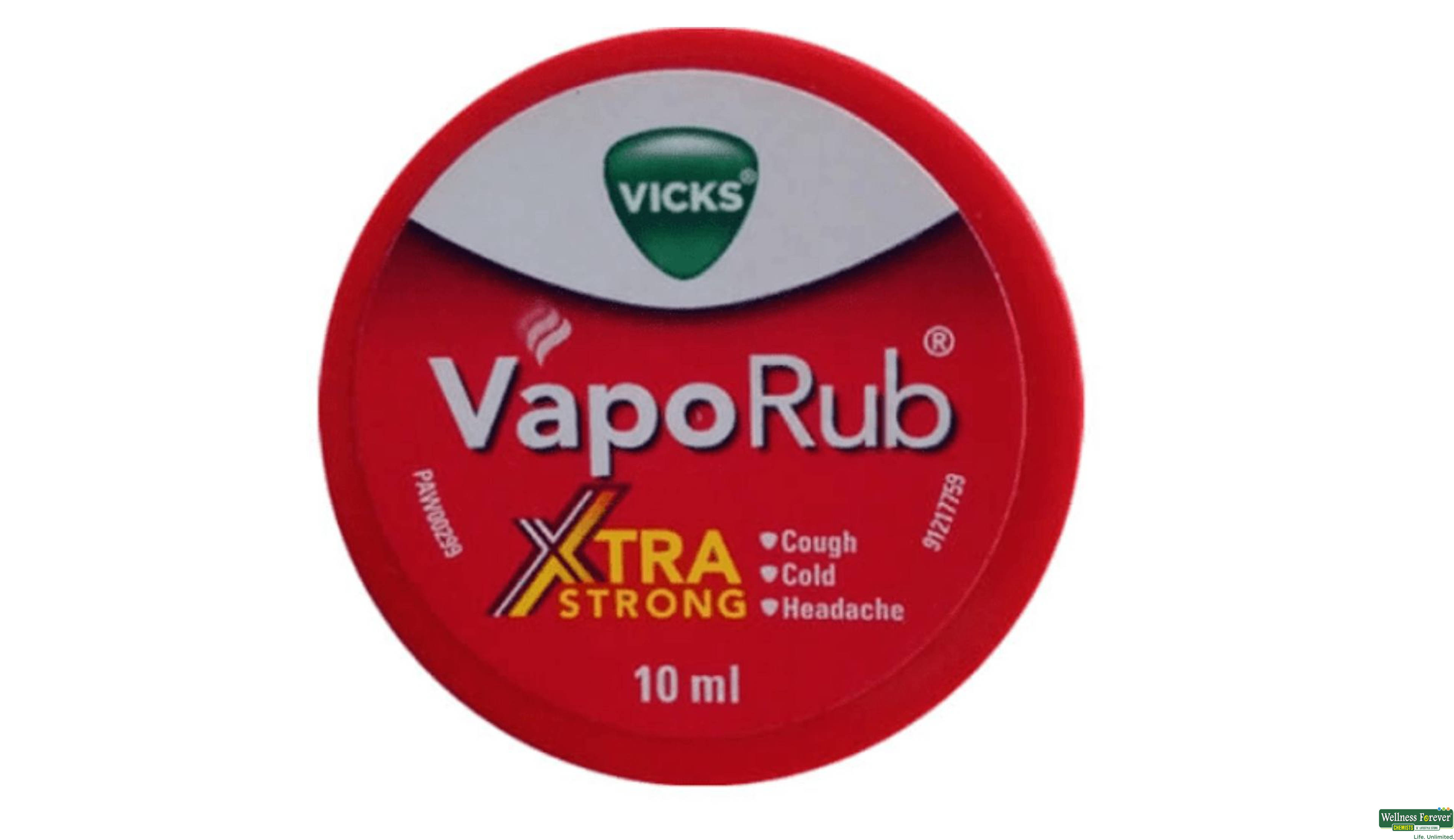 VICKSVAPORUB XTRSTRNG 10ML- 1, 10ML, 