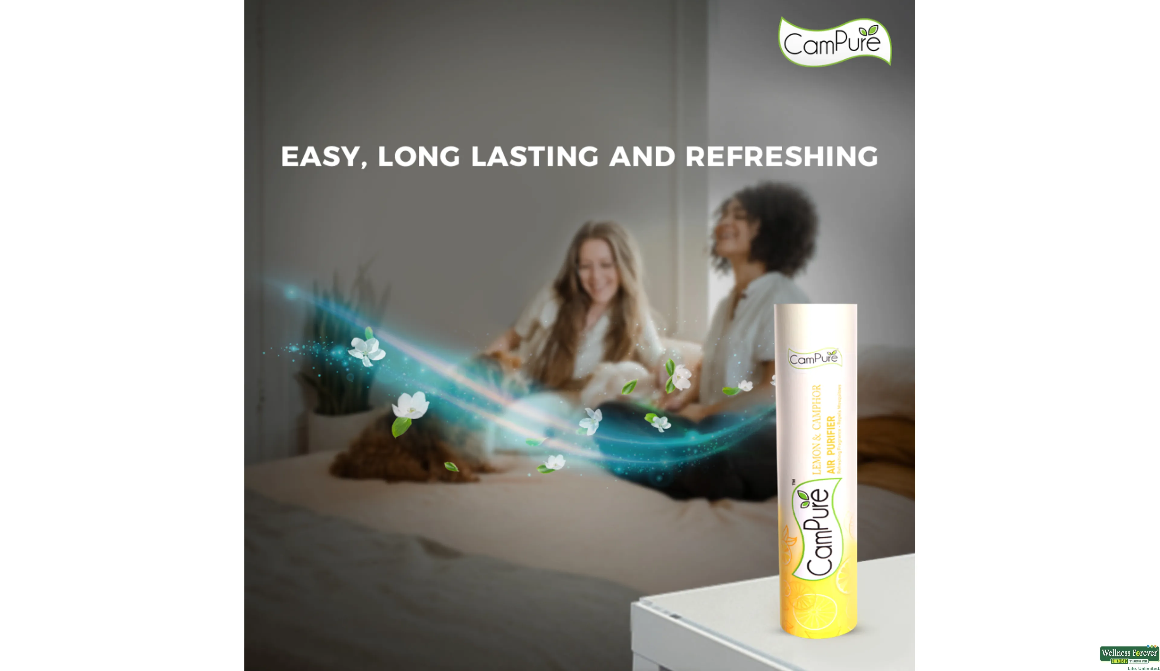 CAMPURE AIR PURIFIER LEMON & CAMPHOR 250ML- 4, 250ML, 