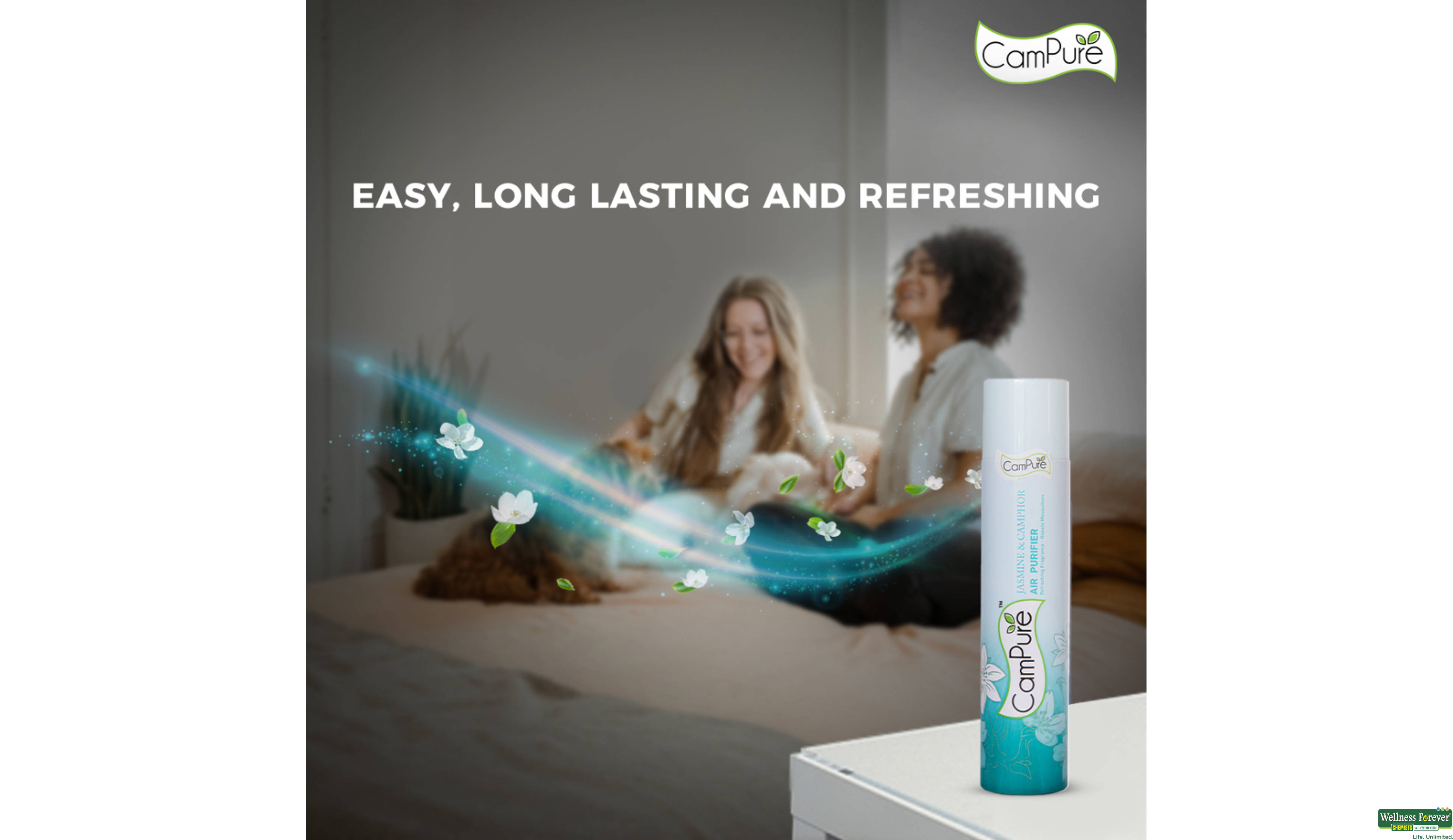 CAMPURE AIR PURIFIER JASMINE & CAMPHOR 250ML- 4, 250ML, 