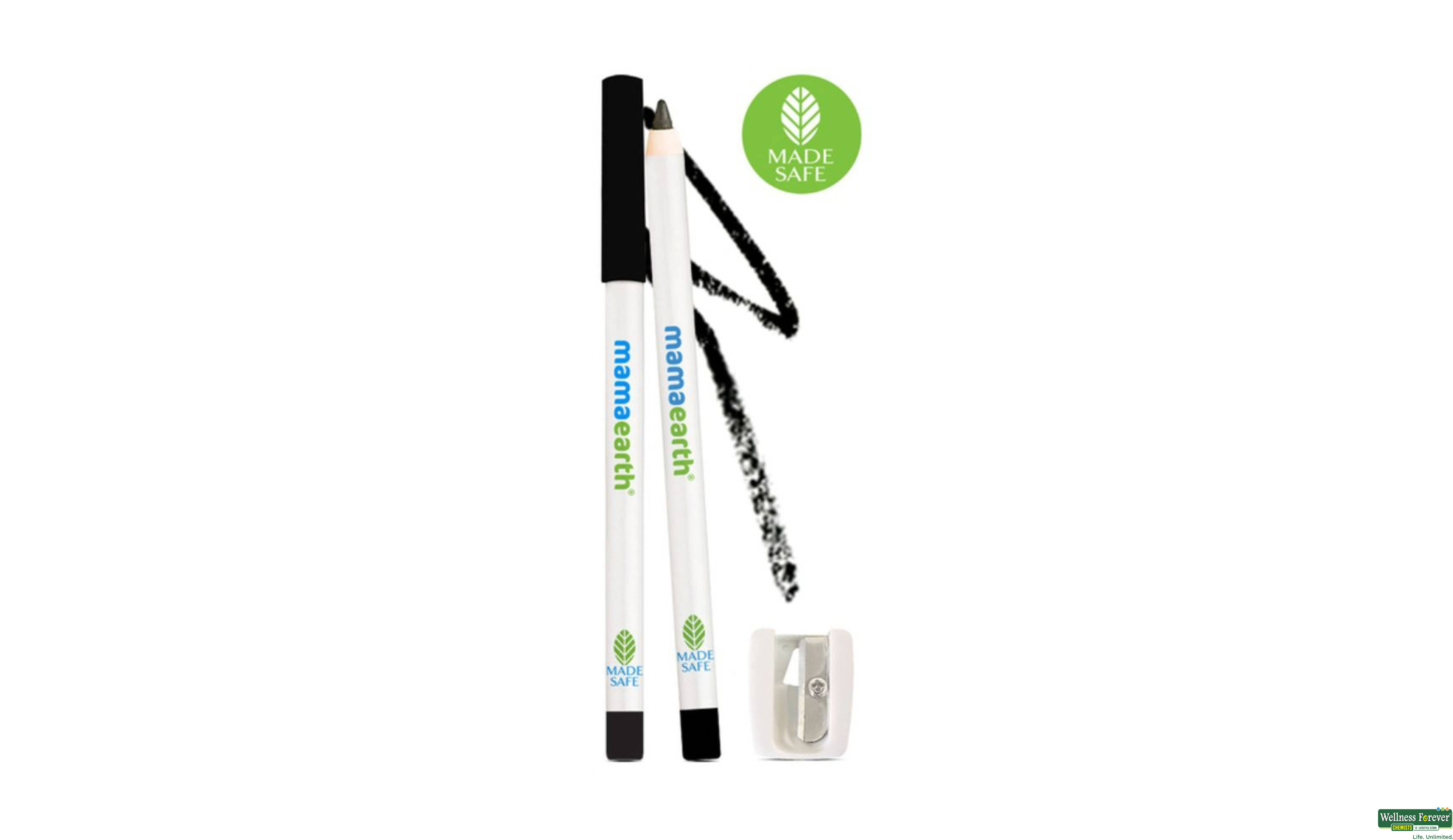 MAMAEARTH CHARCOAL BLCK KOHL 1.2GM- 2, 1.2GM, 