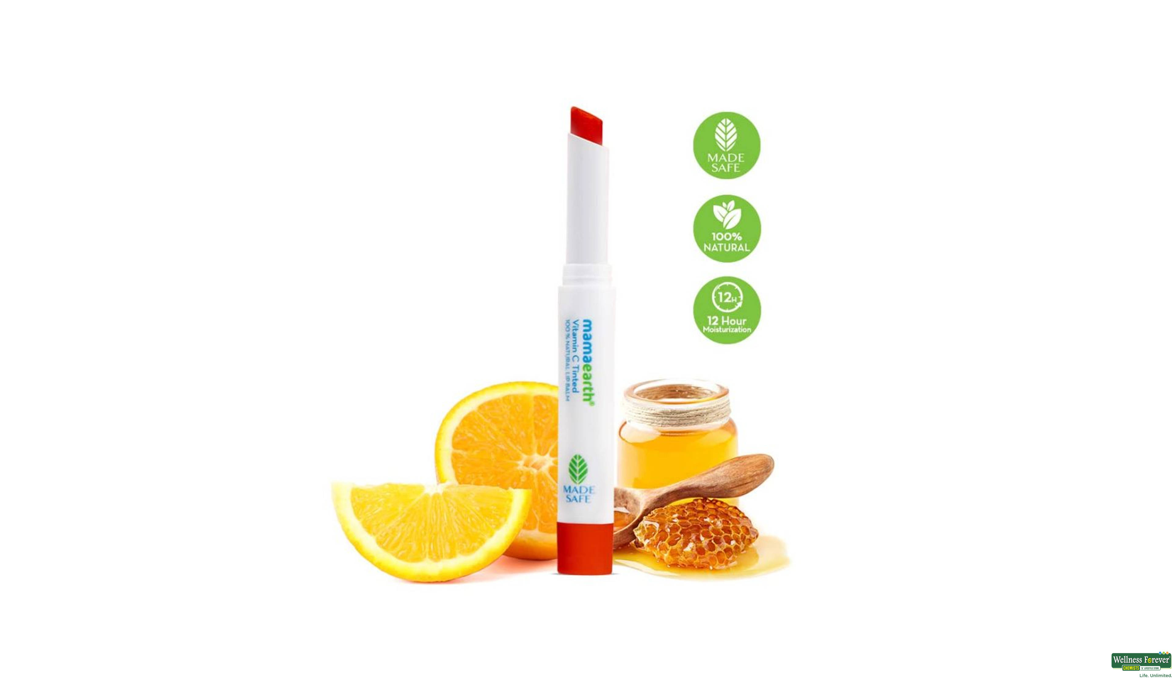 MAMAEARTH VITAMIN C NATURAL LIP BALM 2GM- 2, 2GM, 