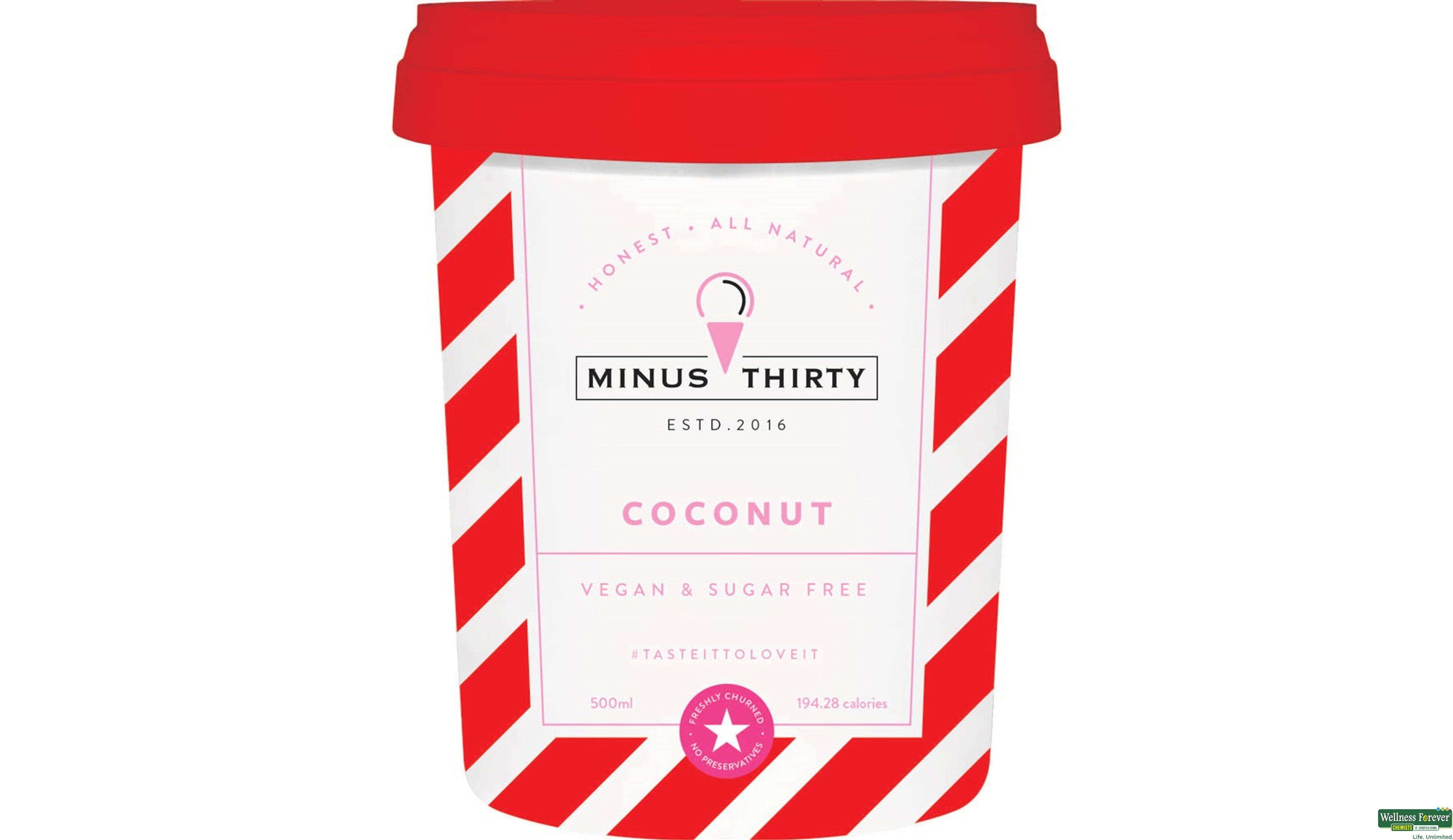 MINUS THIRTY COCONUT VEGAN SF 500ML- 1, 500ML, 