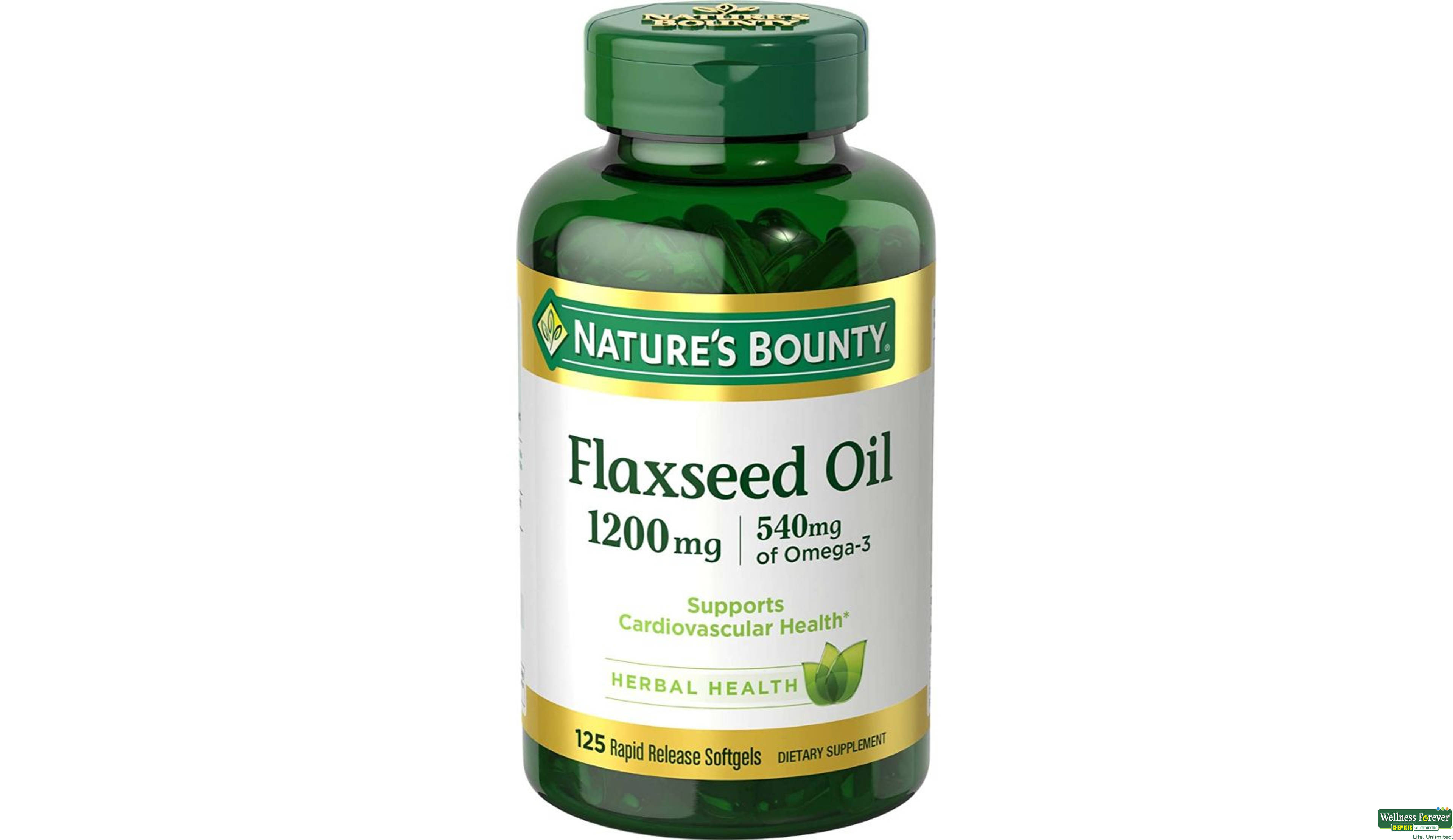 NATURE S BOUNTY FLAXSEED 1000MG 120CAP- 1, 220GM, 