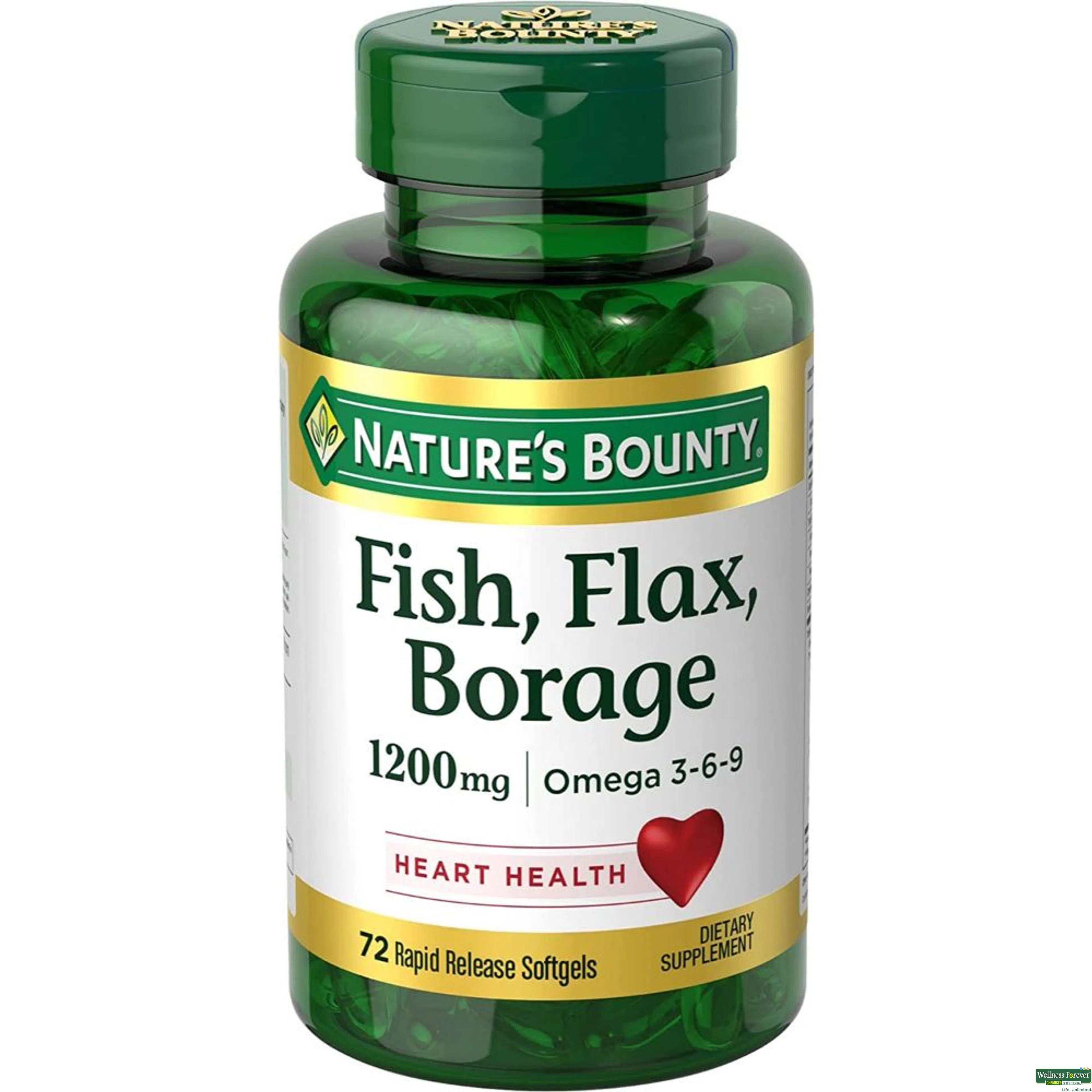 NATURES BOUNTY FISH FLAX 1200 MG 72CAP-image