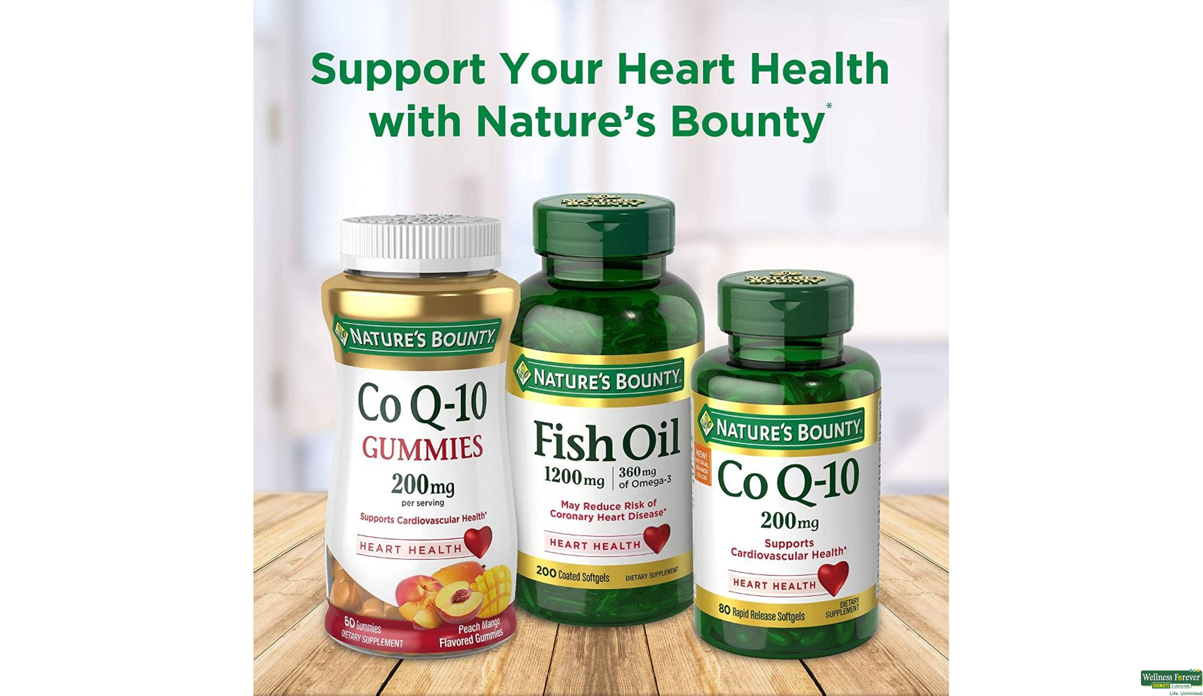 NATURES BOUNTY COQ 10 200MG 45CAP- 3, 60GM, 