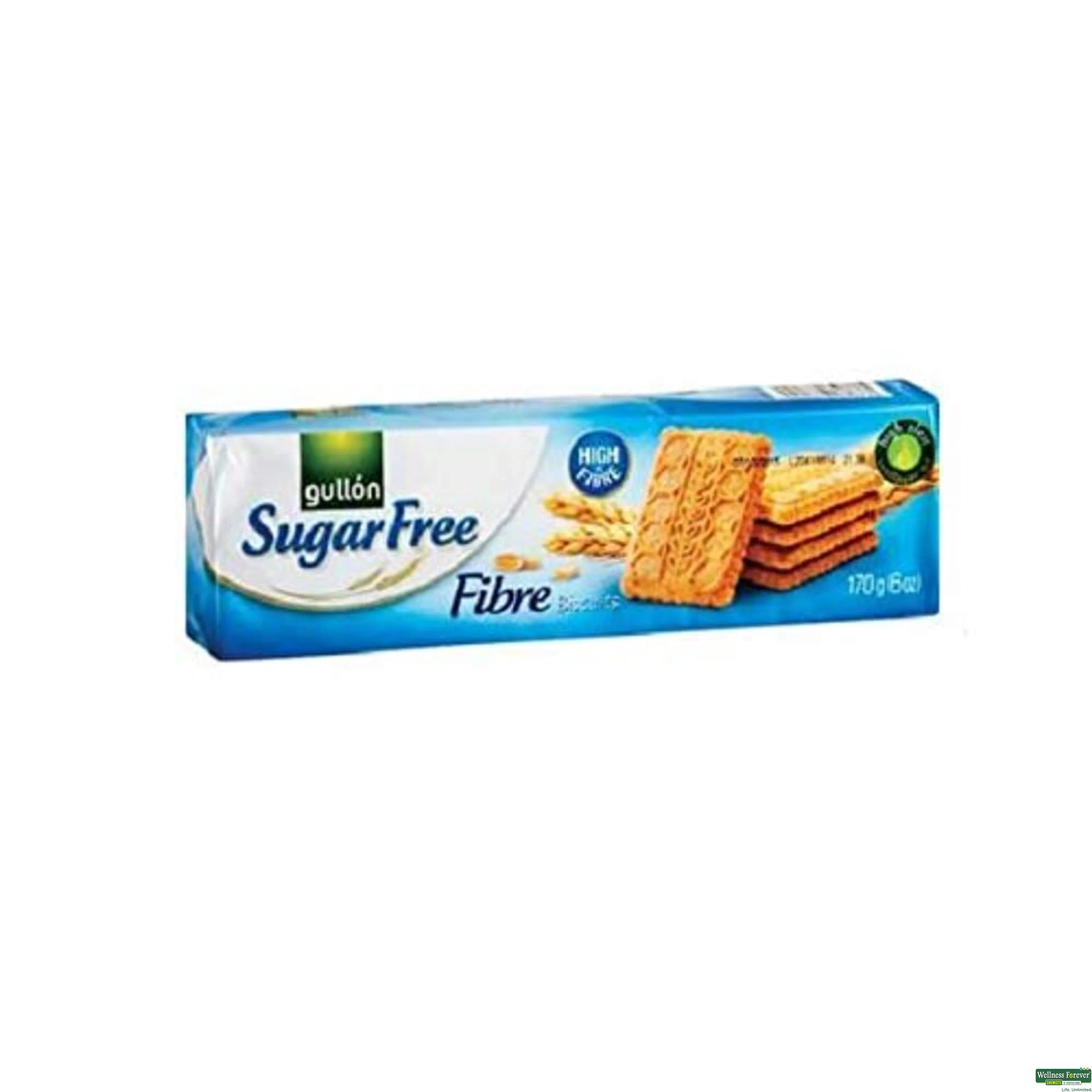 GULLON SUGAR FREE FIBRA BISCUITS 170GM-image