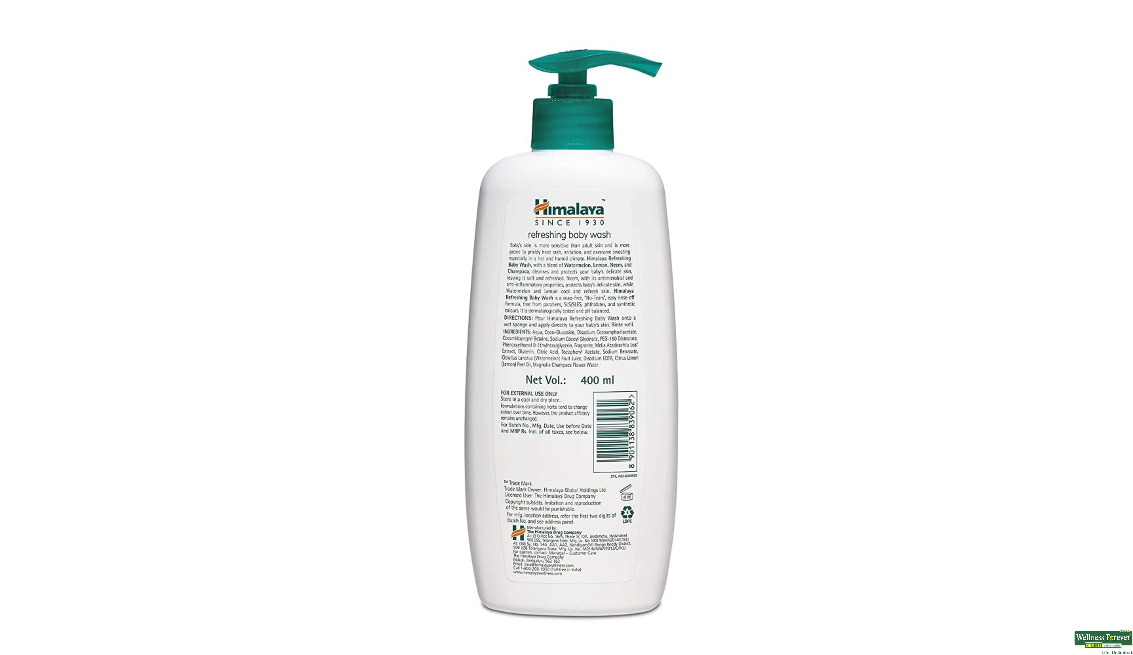 Buy Himalaya Refreshing Baby Wash 400 ml Online at Best Prices