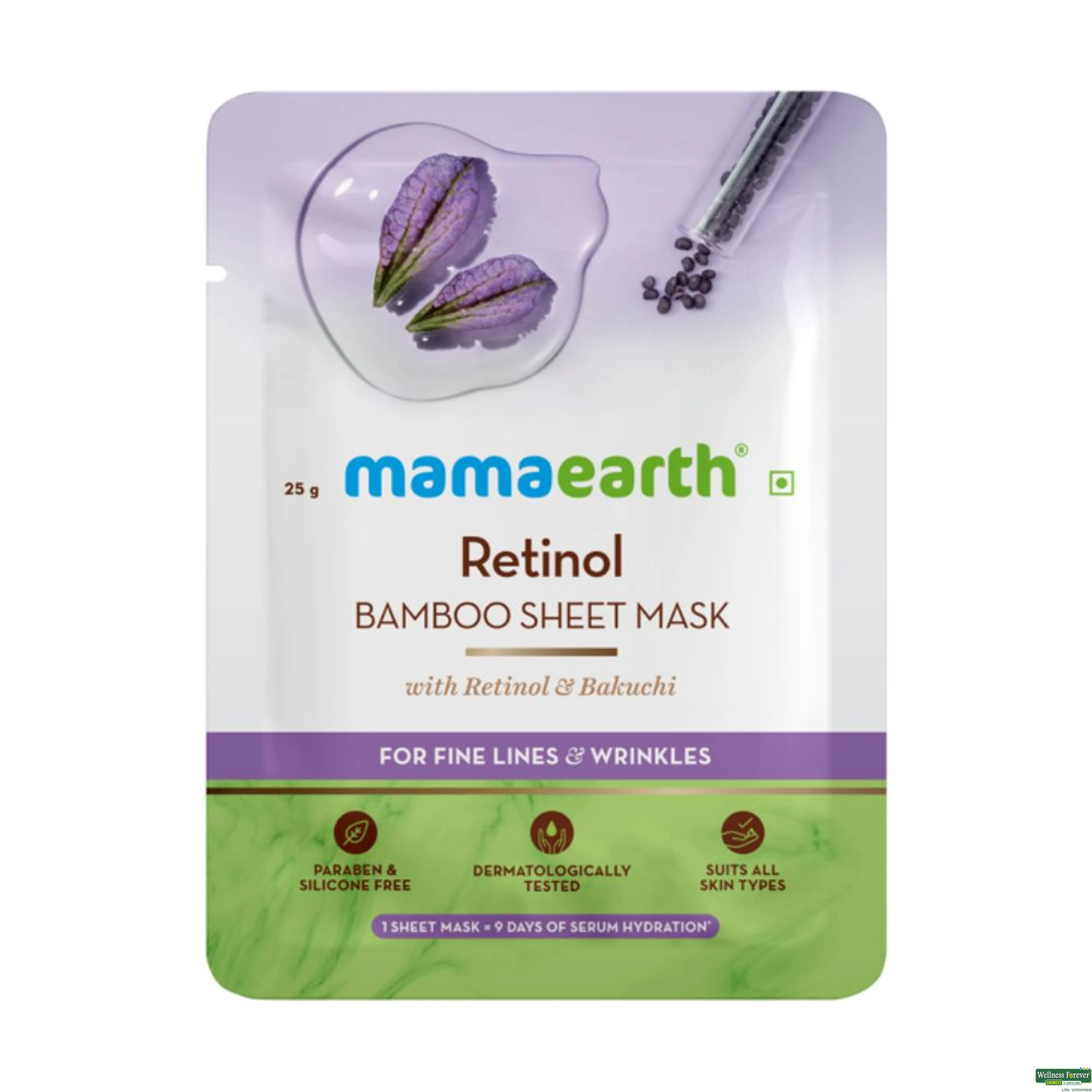 MAMAEARTH RETINOL BAMBOO SHEET MASK 1PC-image