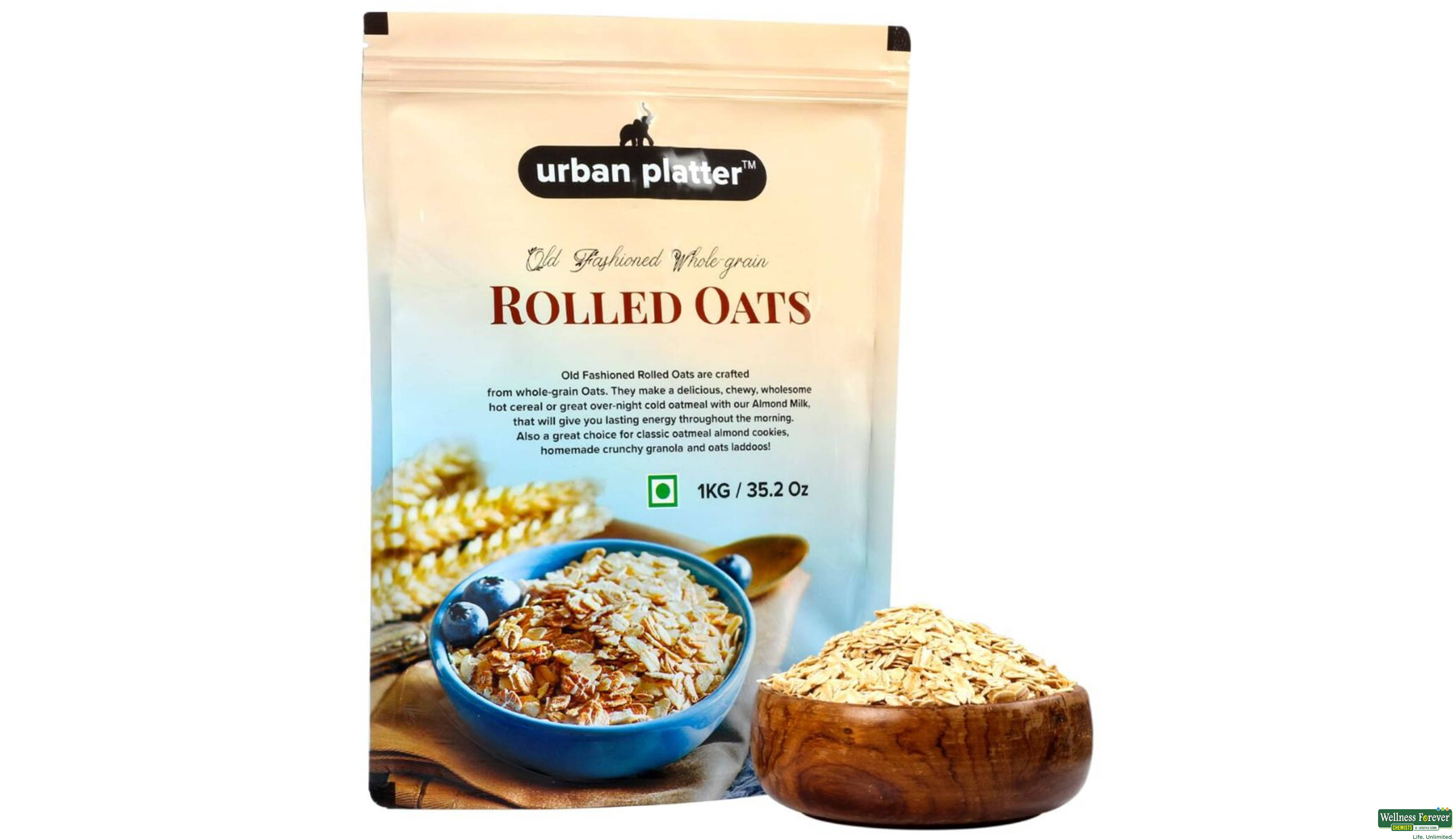 URBAN PLATTER ROLLED OATS 1KG- 1, 1KG, null