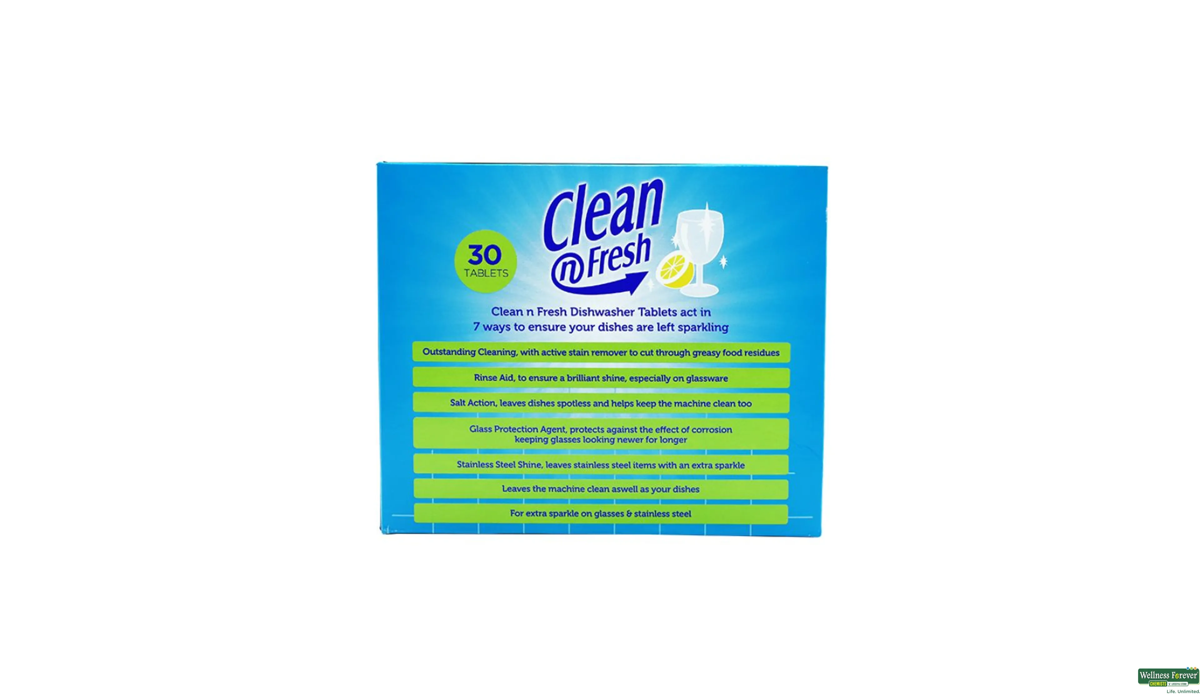 Buy Clean and Fresh Dishwasher 7in1 Lemon Tablets, 50 tablets