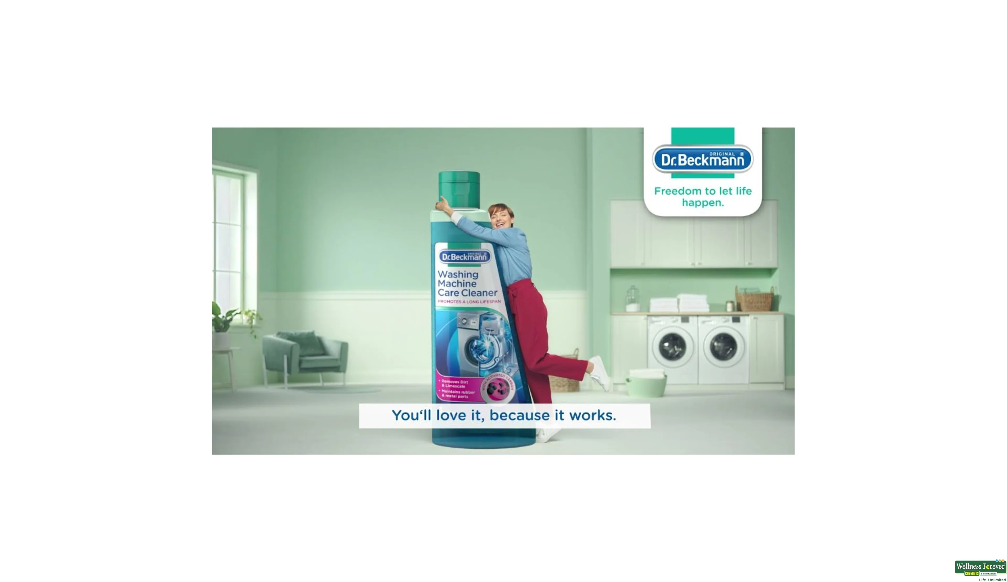 Dr. Beckmann Washing Machine Care Cleaner - How it works 