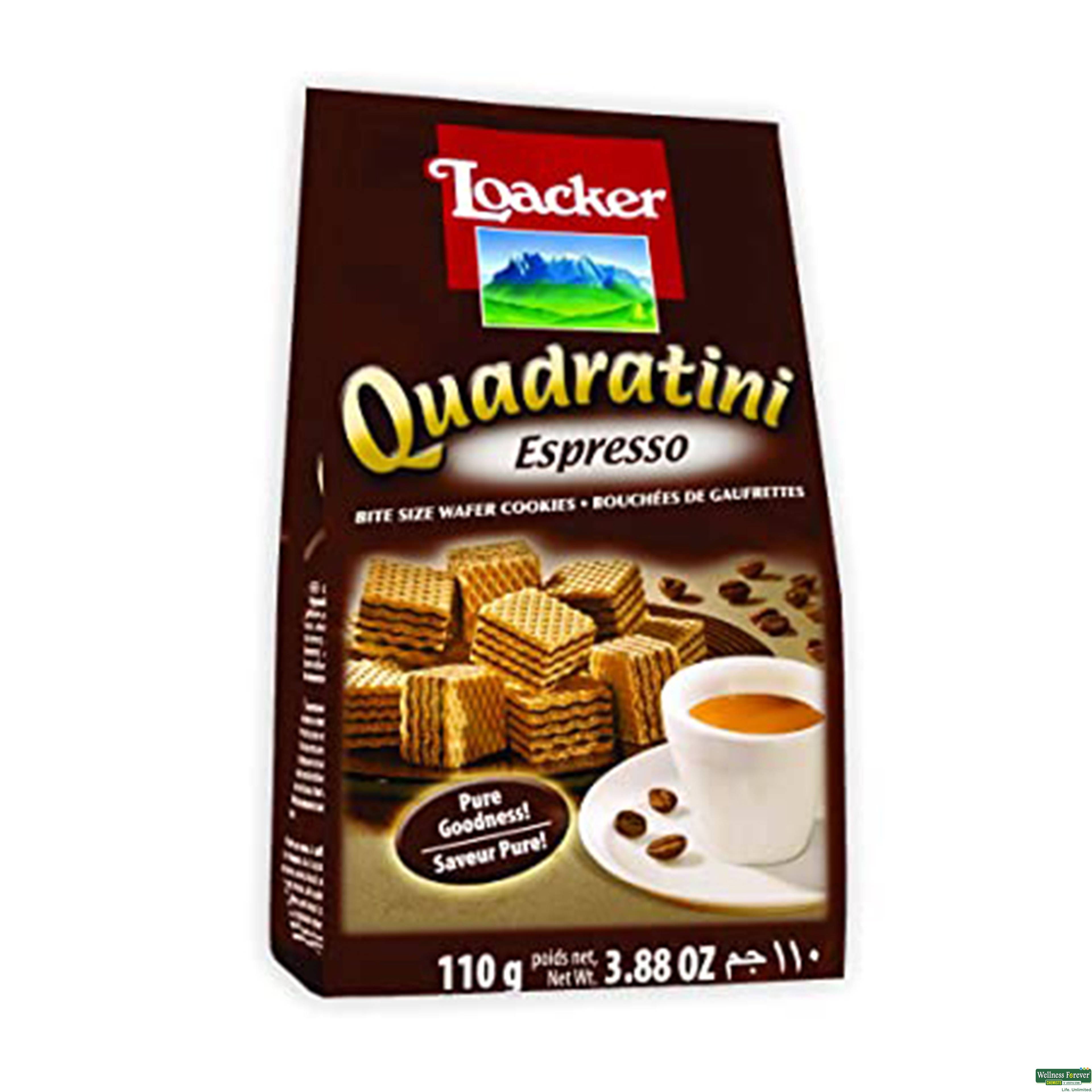 Loacker Quadratini Espresso Wafer Biscuit 110g-image