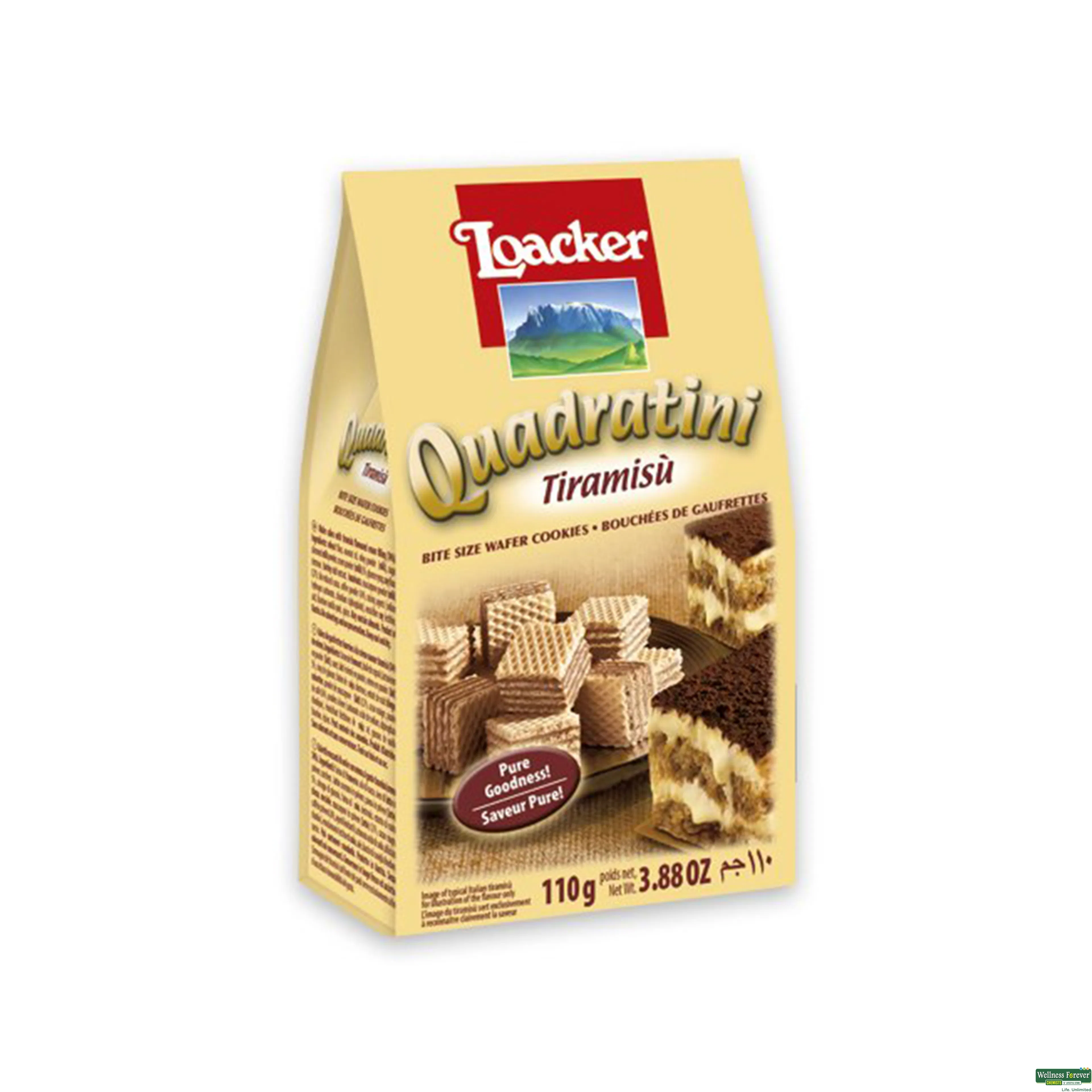 LOACKER QUADRATINI TIRAMISU 110GM-image